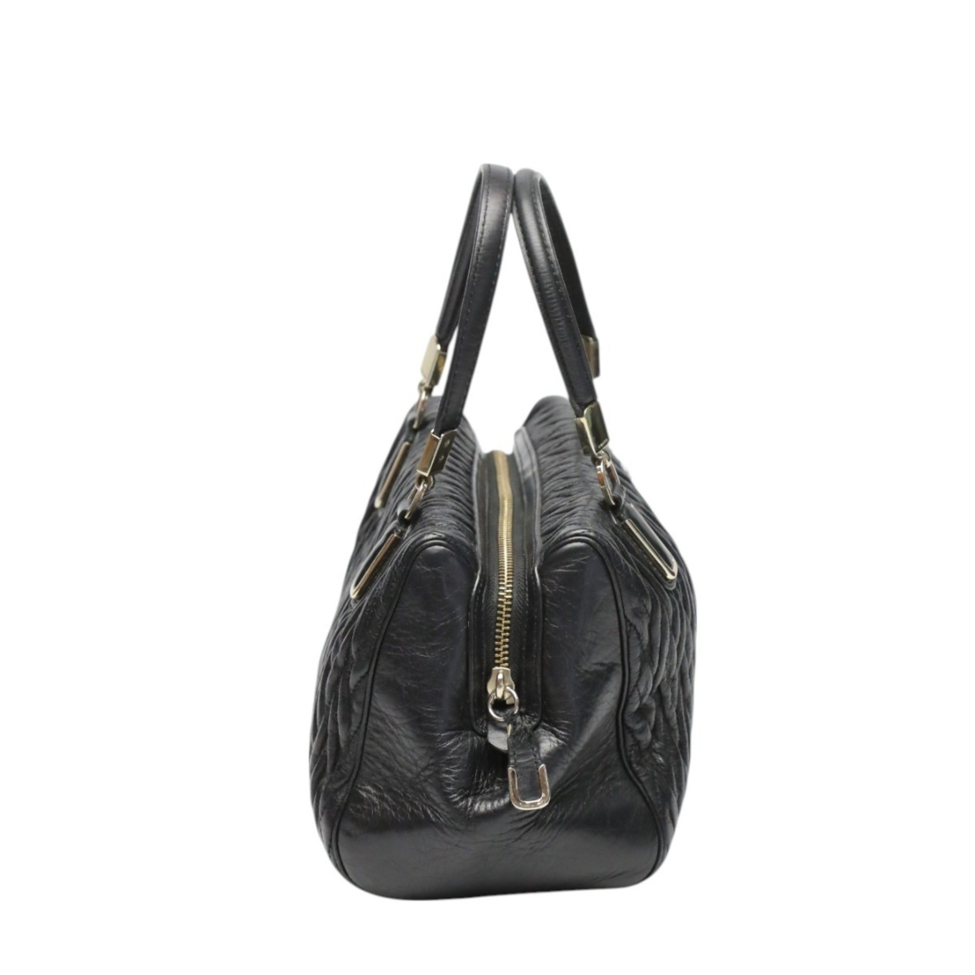 Coach Black Leather Handbag (Pre-Owned)