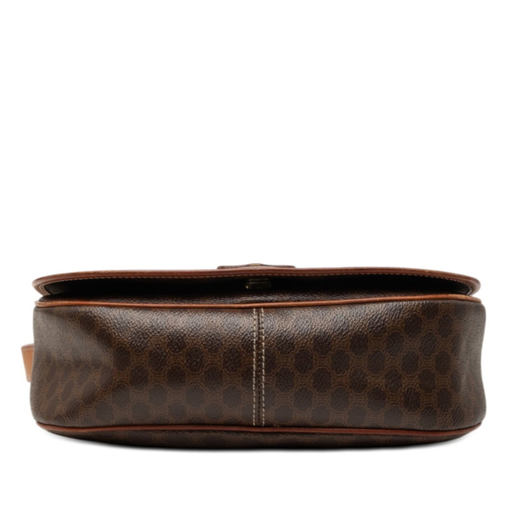 Celine Brown Pvc Leather Shoulder Bag (Pre-Owned)