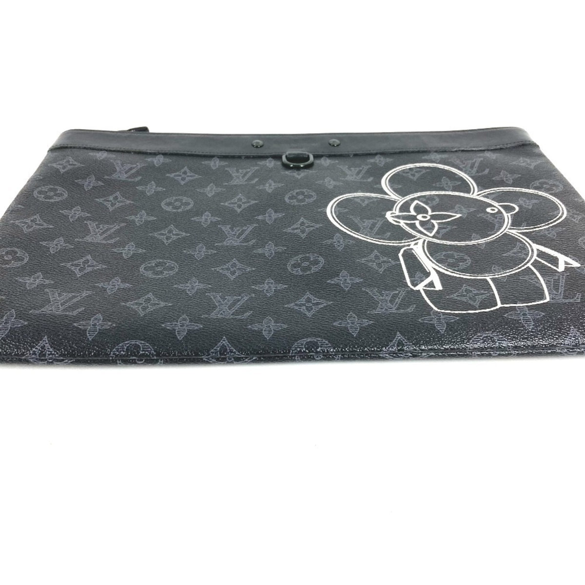 Louis Vuitton Monogram Eclipse Black Monogram Eclipse Clutch Bag Handbag Pochette (Pre-Owned)