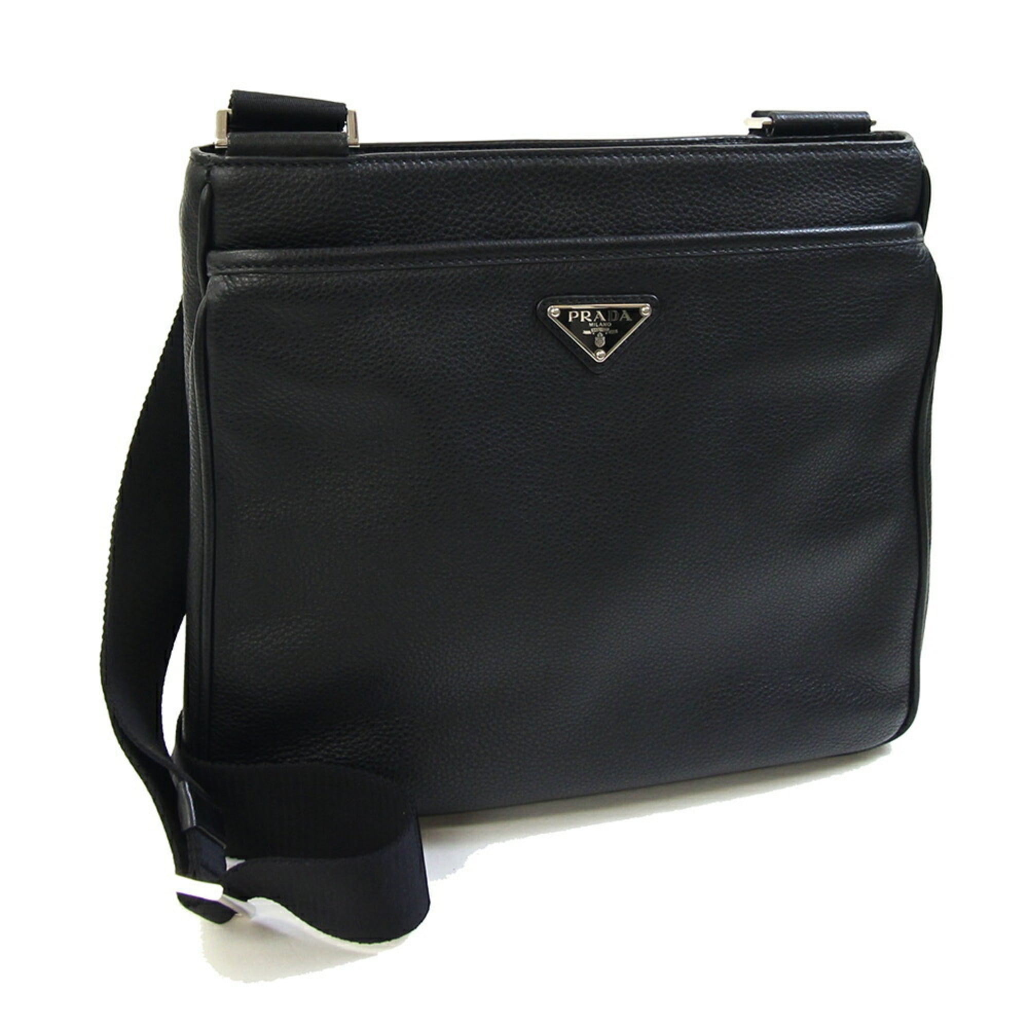 Prada Black Leather Shoulder Bag (Pre-Owned)