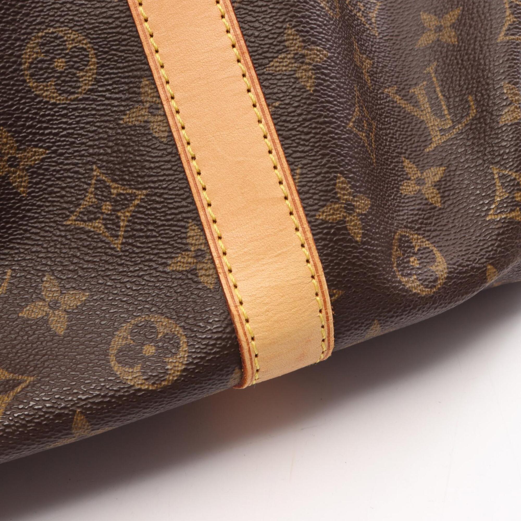 Louis Vuitton Brown Pvc Leather Boston Bag Handbag (Pre-Owned)