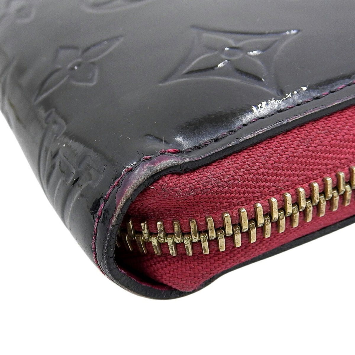 Louis Vuitton Black Pink Leather Long Wallet (Bi-Fold) (Pre-Owned)