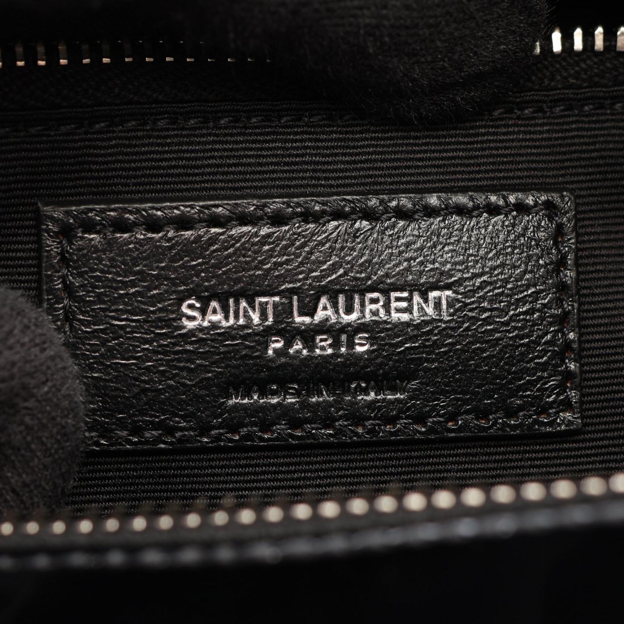 Yves Saint Laurent Black Leather Handbag Shoulder Bag (Pre-Owned)
