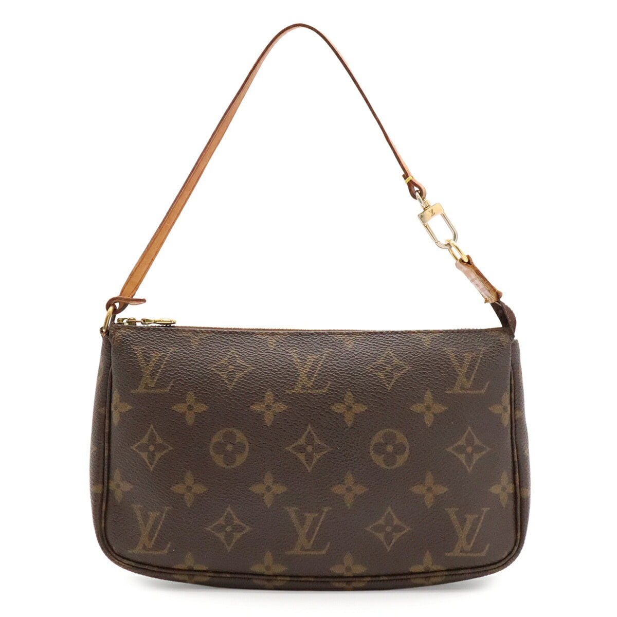 Louis Vuitton Brown Monogram Canvas Handbag Pochette Pouch (Pre-Owned)