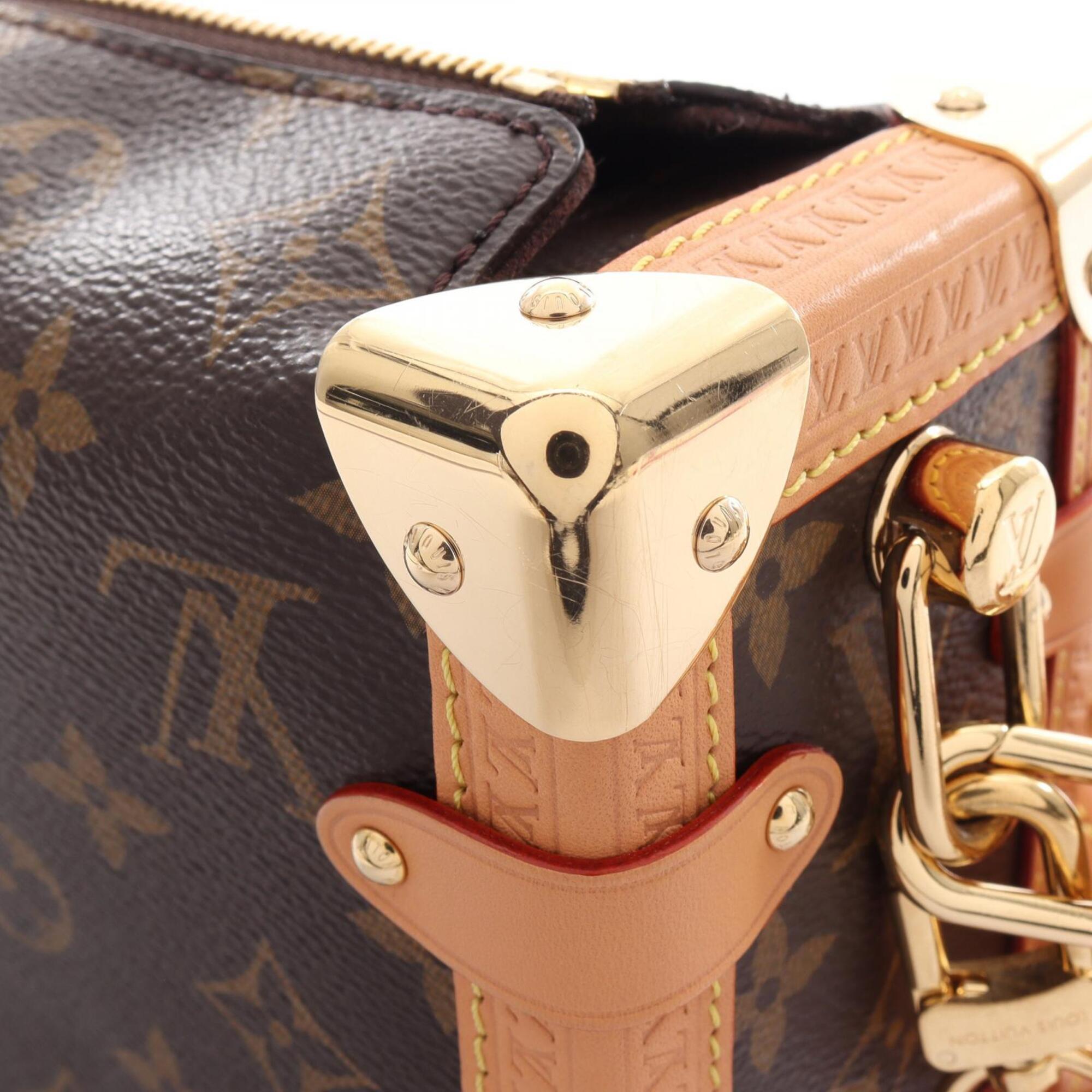 Louis Vuitton Brown Coated Canvas Leather Handbag (Pre-Owned)