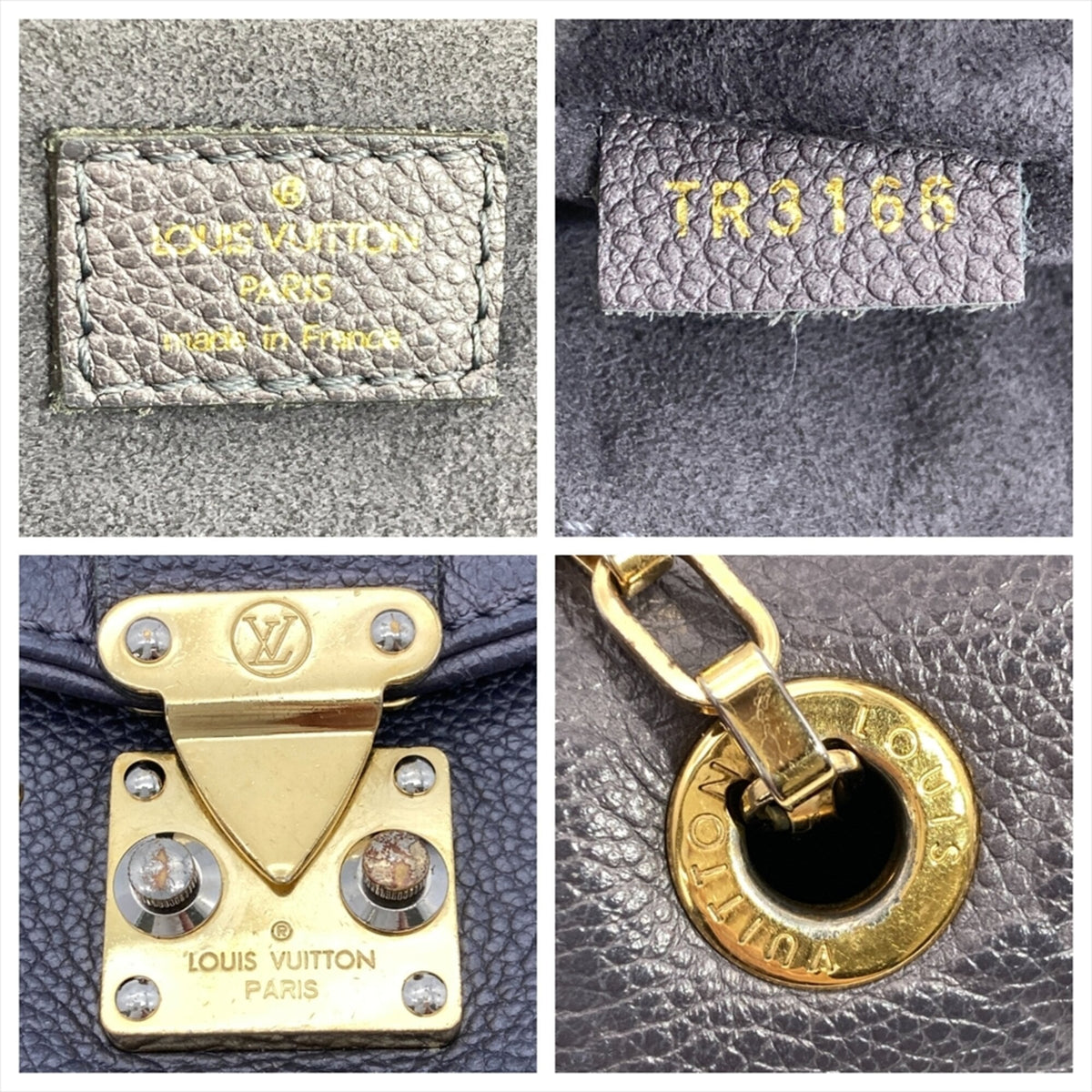 Louis Vuitton Gray Monogram Empreinte Shoulder Bag (Pre-Owned)