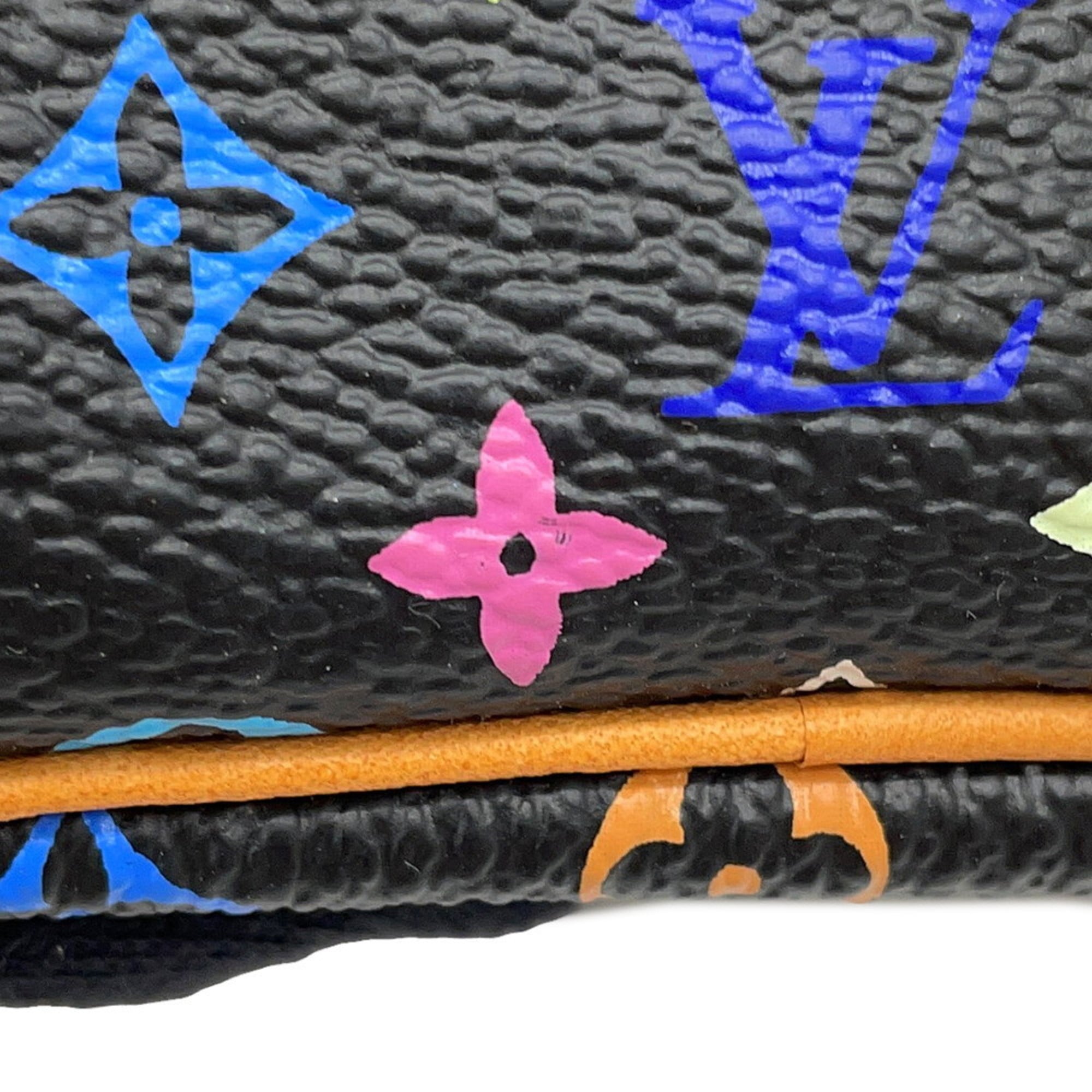 Louis Vuitton Brown Noir Monogram Multicolore Pouch (Pre-Owned)