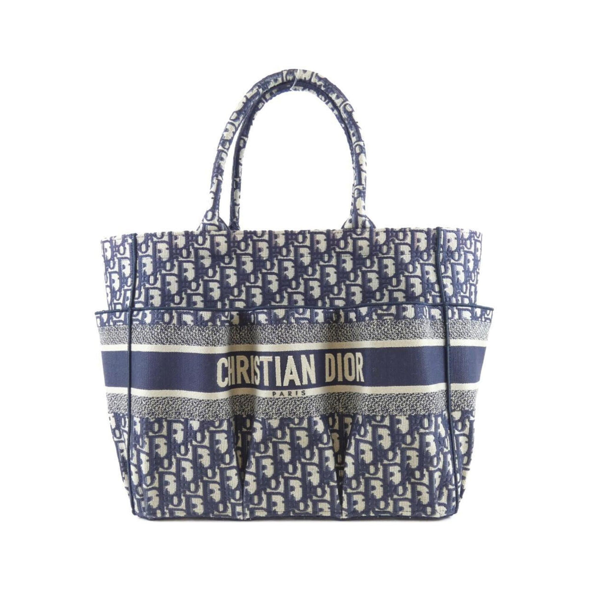 Christian Dior Blue Canvas Handbag (Pre-Owned)