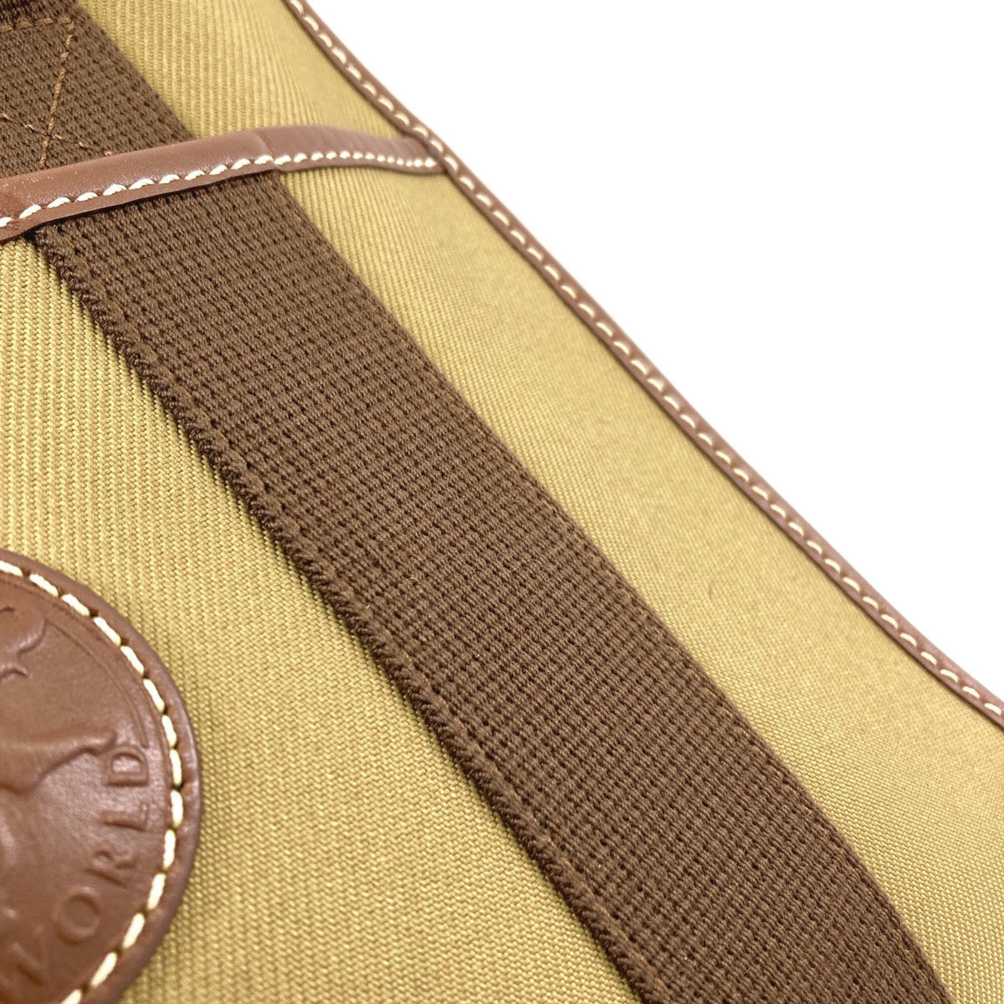 Hunting World Khaki Canvas Handbag (Pre-Owned)