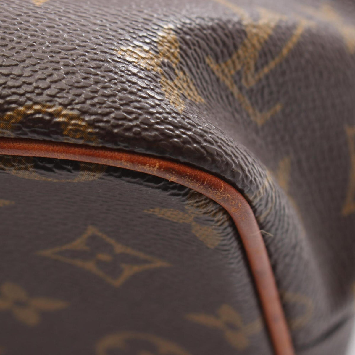Louis Vuitton Brown Coated Canvas Monogram Leather Handbag (Pre-Owned)