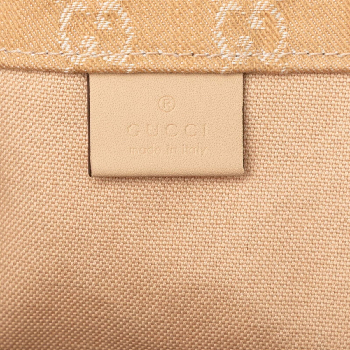 Gucci Pink Canvas Leather Shoulder Bag Tote Bag (Pre-Owned)