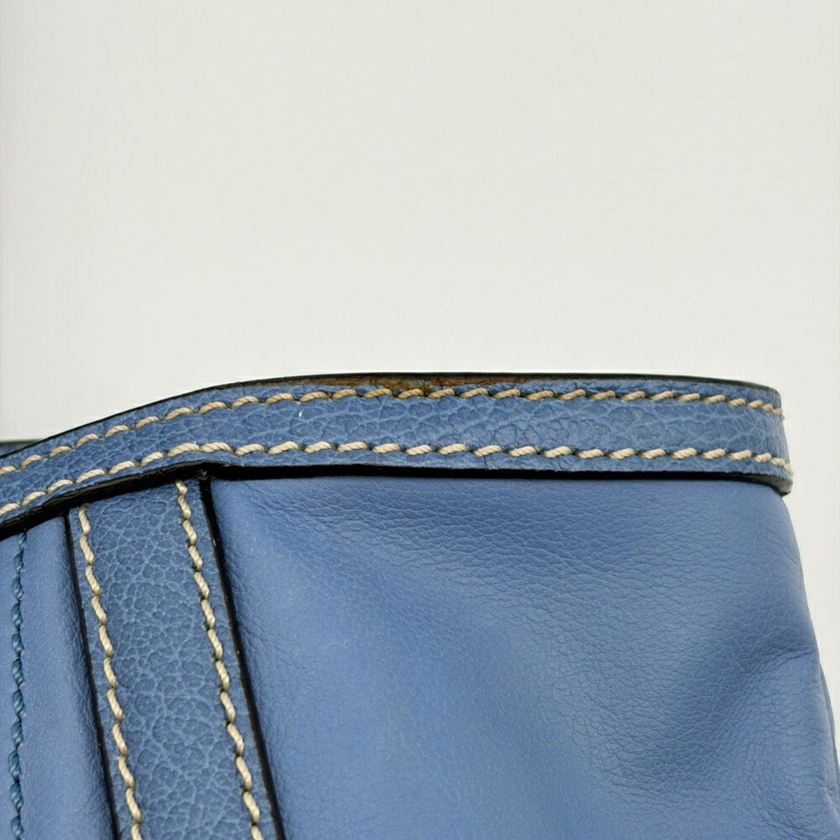 Celine Blue Leather Tote Bag (Pre-Owned)