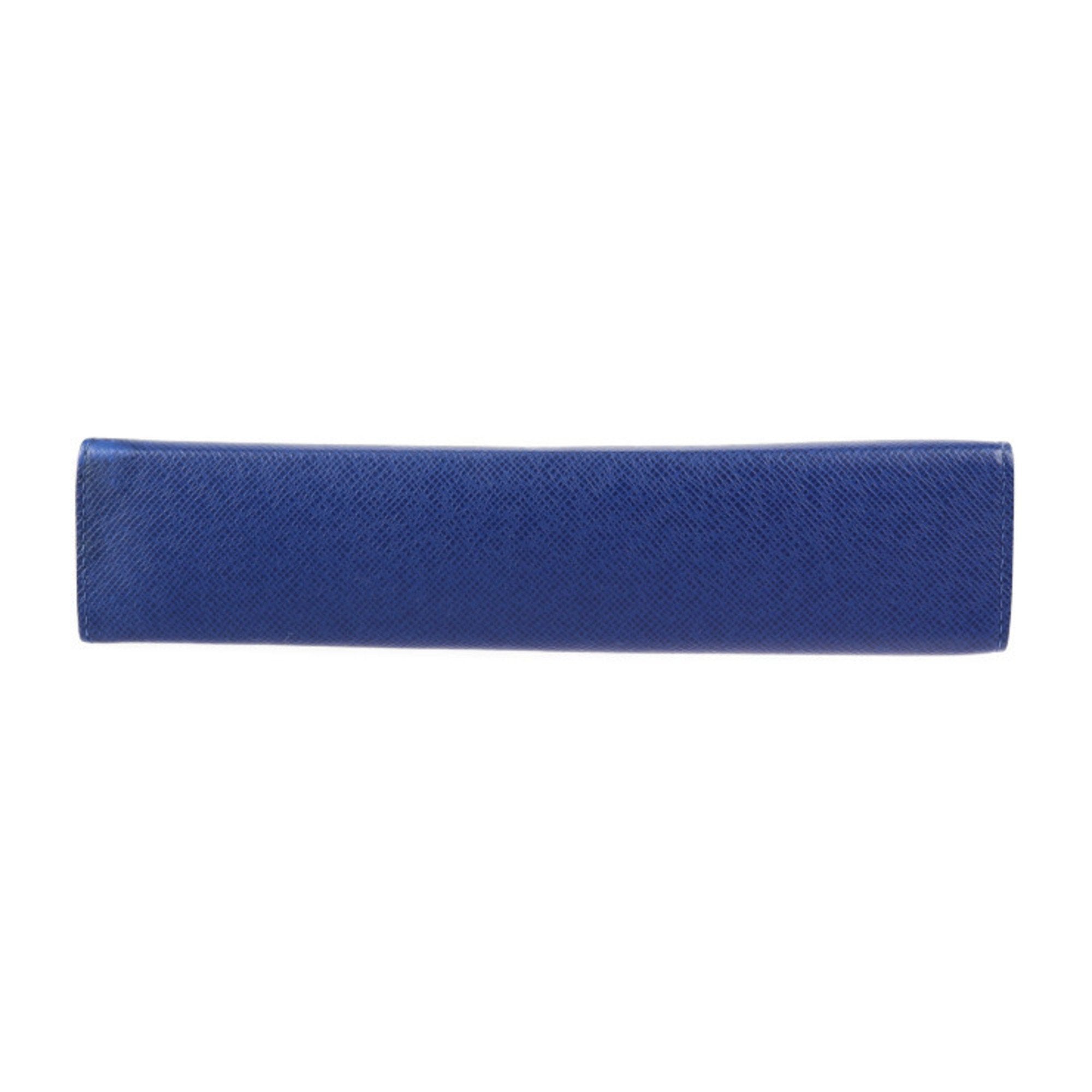 Louis Vuitton Cobalt Taiga Leather Clutch Bag Pochette (Pre-Owned)