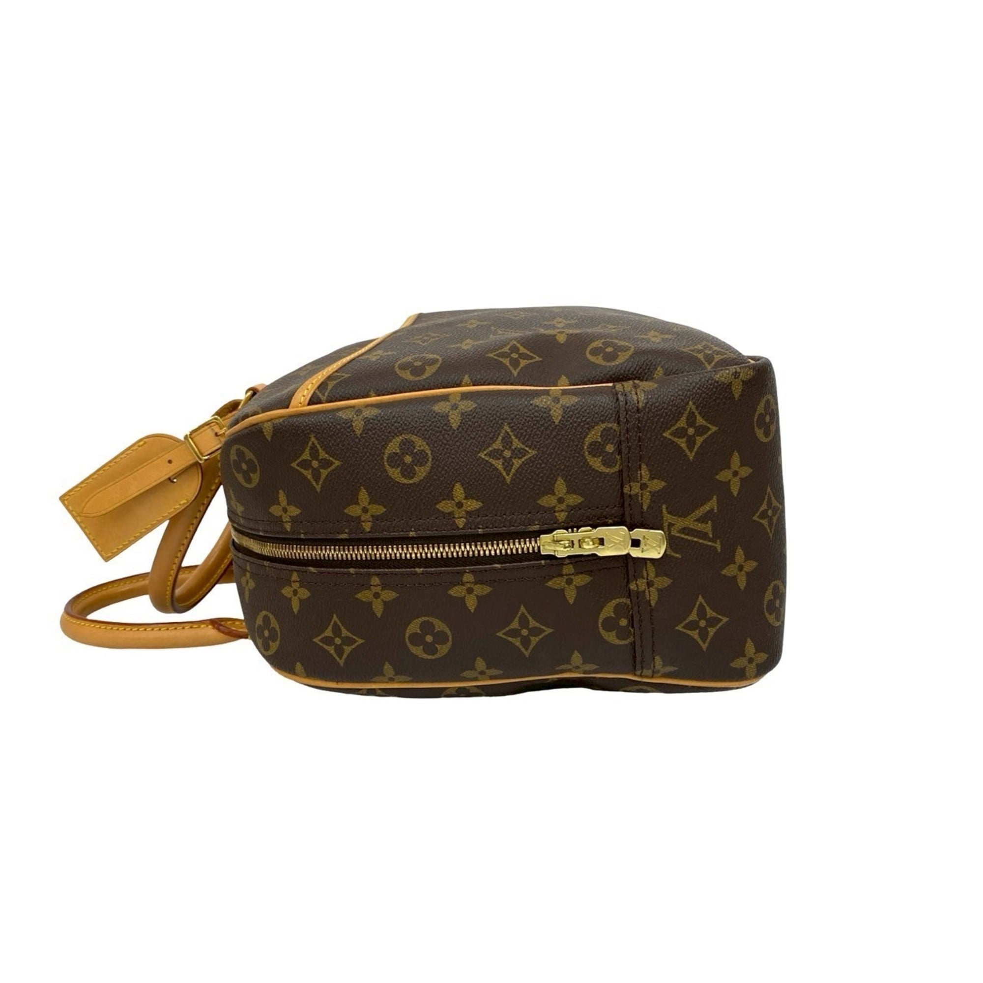 Louis Vuitton Brown Leather Pvc Boston Bag Handbag (Pre-Owned)