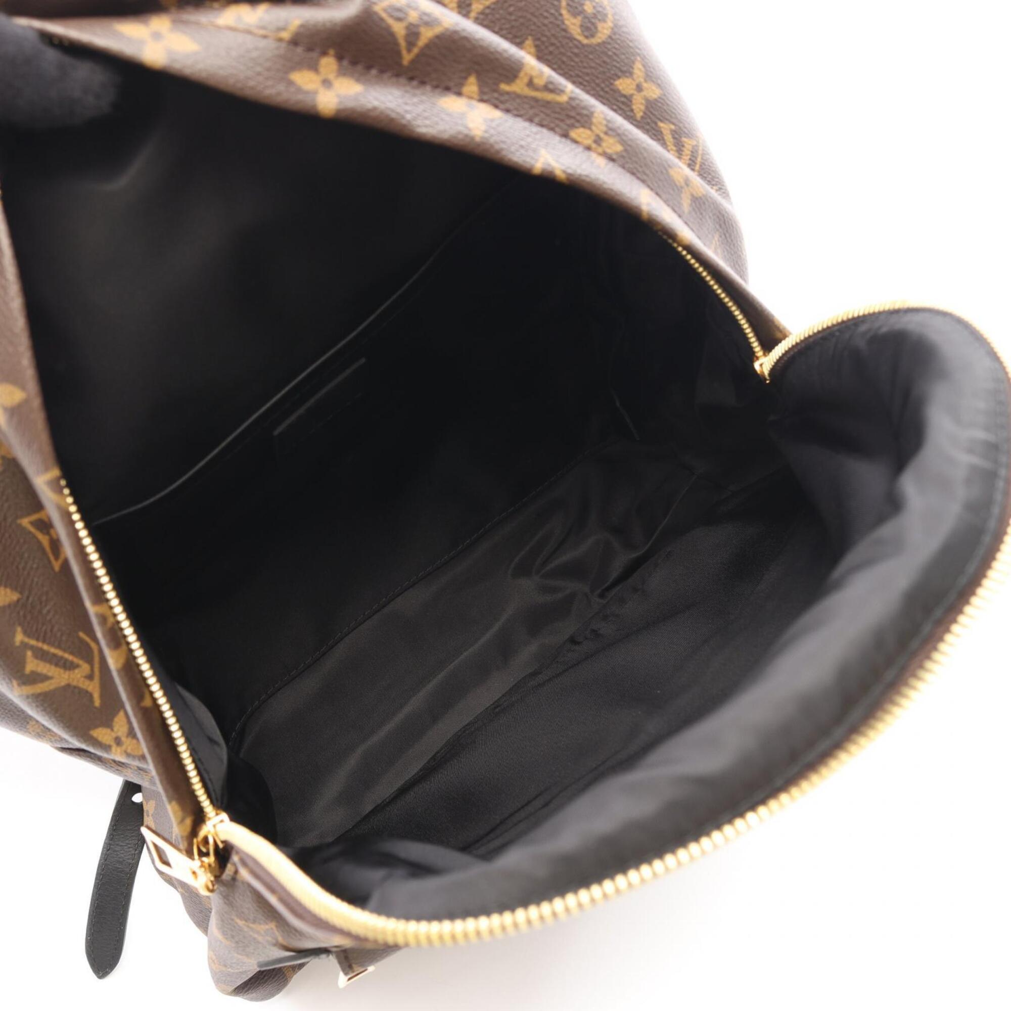 Louis Vuitton Brown Coated Canvas Pvc Monogram Leather Backpack Handbag (Pre-Owned)