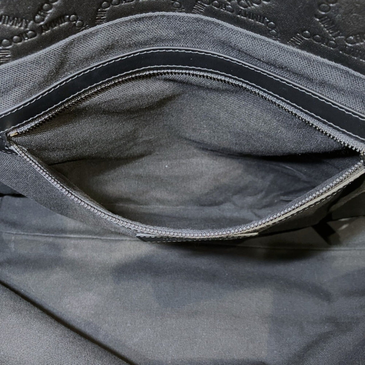 Jimmy Choo Black Leather Tote Bag (Pre-Owned)