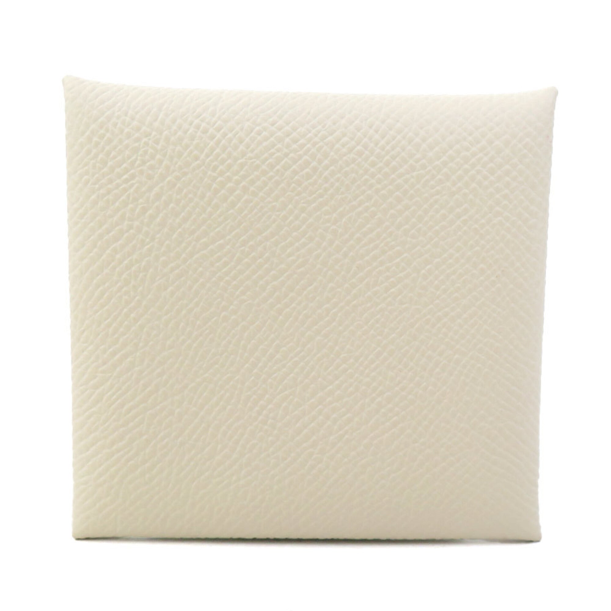 Hermes White Epsom Leather Coin Purse/Coin Case (Pre-Owned)