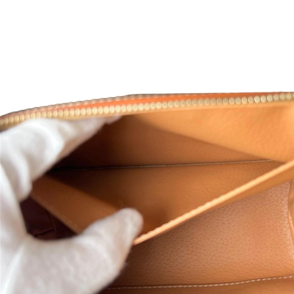 Celine Brown Coated Canvas Leather Pouch (Pre-Owned)