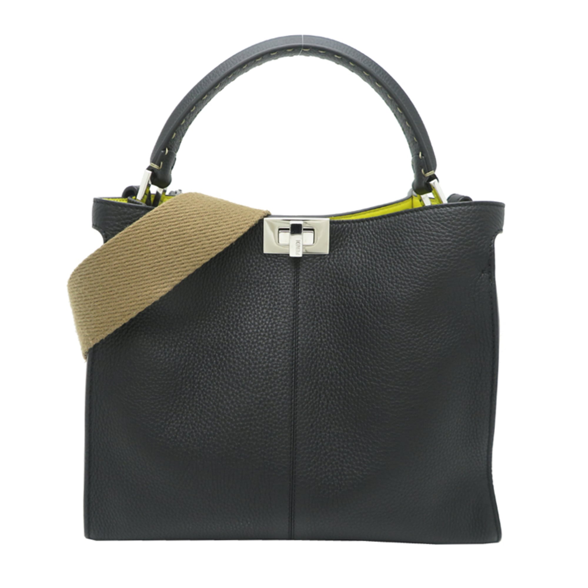 Fendi Black Leather Handbag (Pre-Owned)