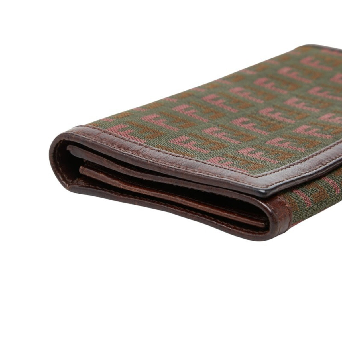 Fendi Brown Khaki Leather Coin Purse/Coin Case (Pre-Owned)
