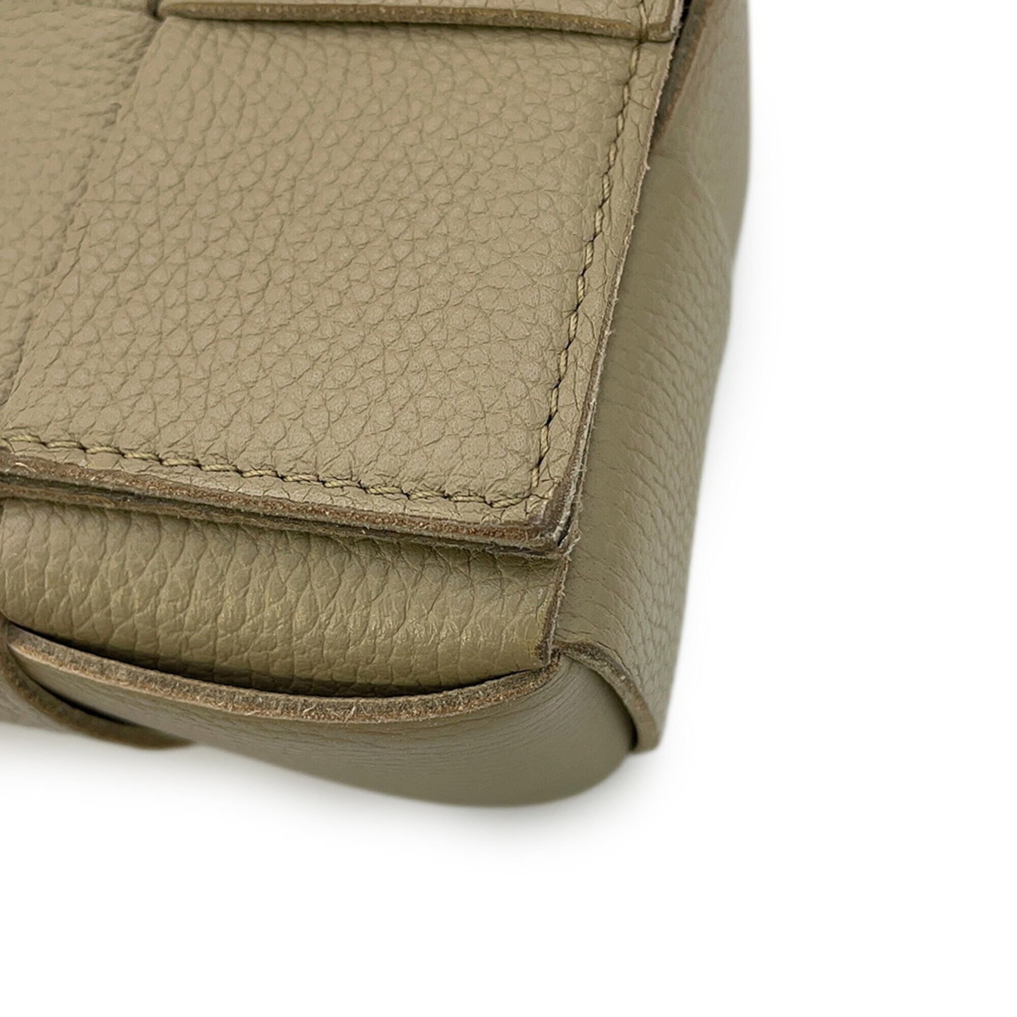 Bottega Veneta Beige Intrecciato Handbag Shoulder Bag (Pre-Owned)