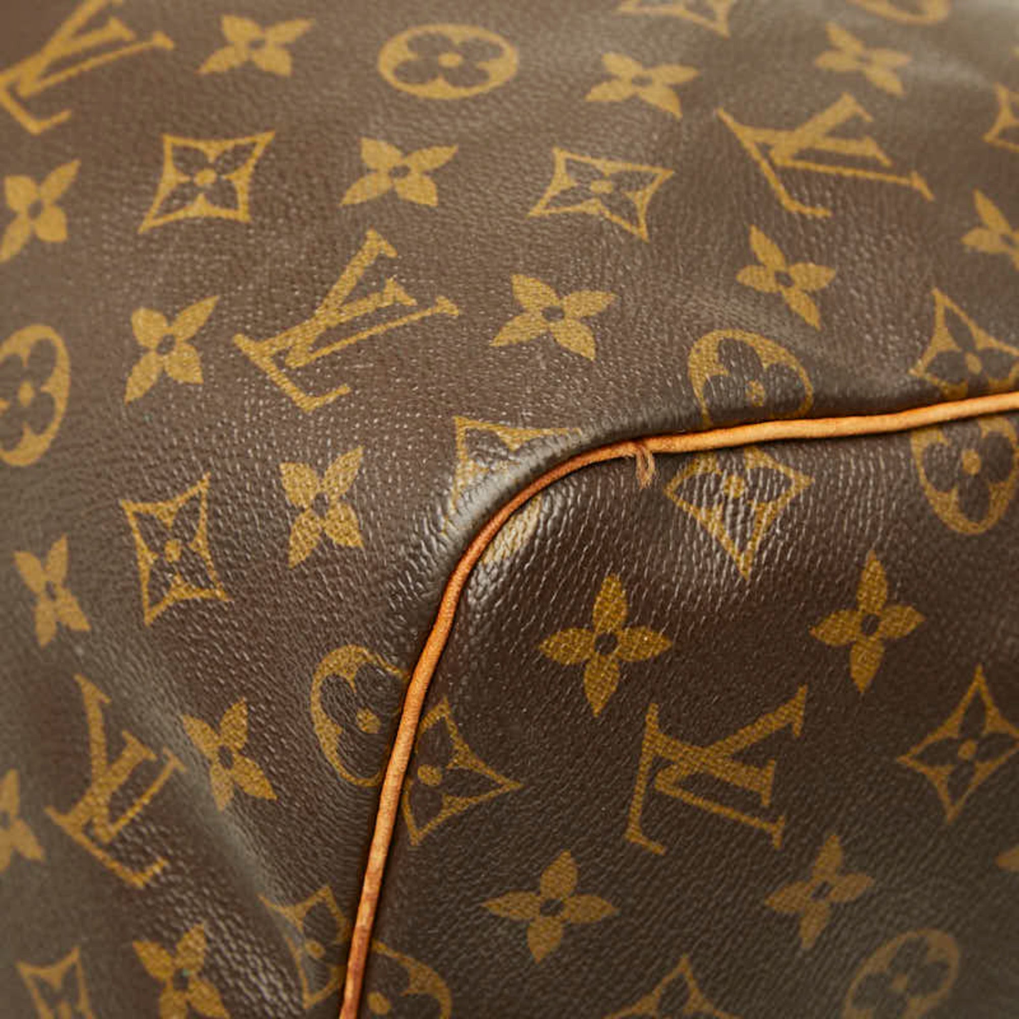 Louis Vuitton Brown Pvc Leather Boston Bag Shoulder Bag (Pre-Owned)