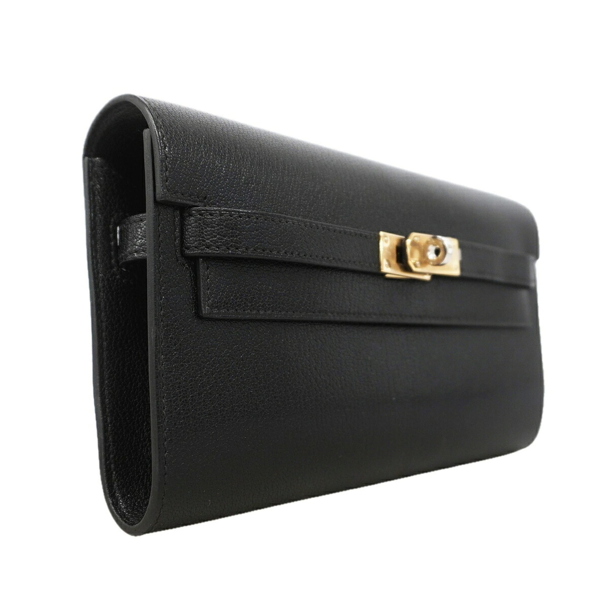 Hermes Black Chain/Shoulder Wallet (Pre-Owned)