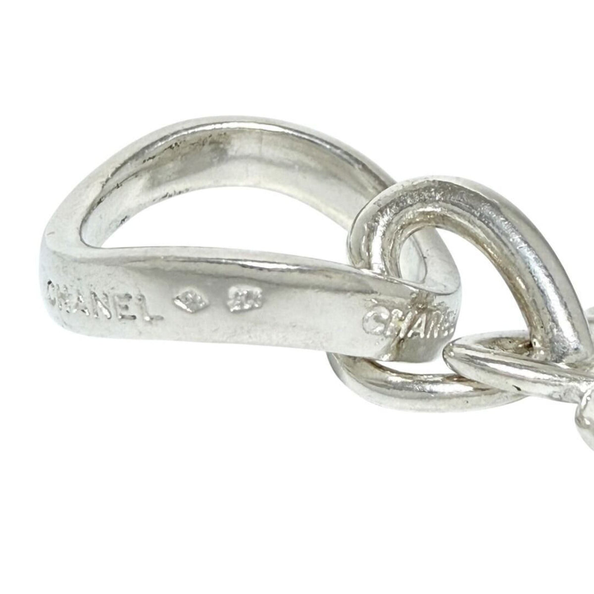 Chanel Silver Silver 925 Band Ring (Pre-Owned)