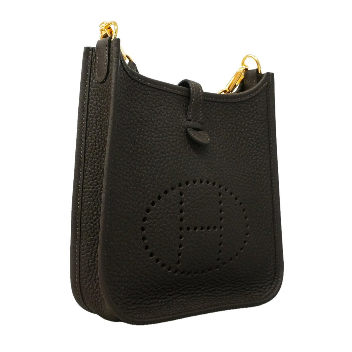 Hermes Brown Taurillon Clemence Leather Shoulder Bag (Pre-Owned)