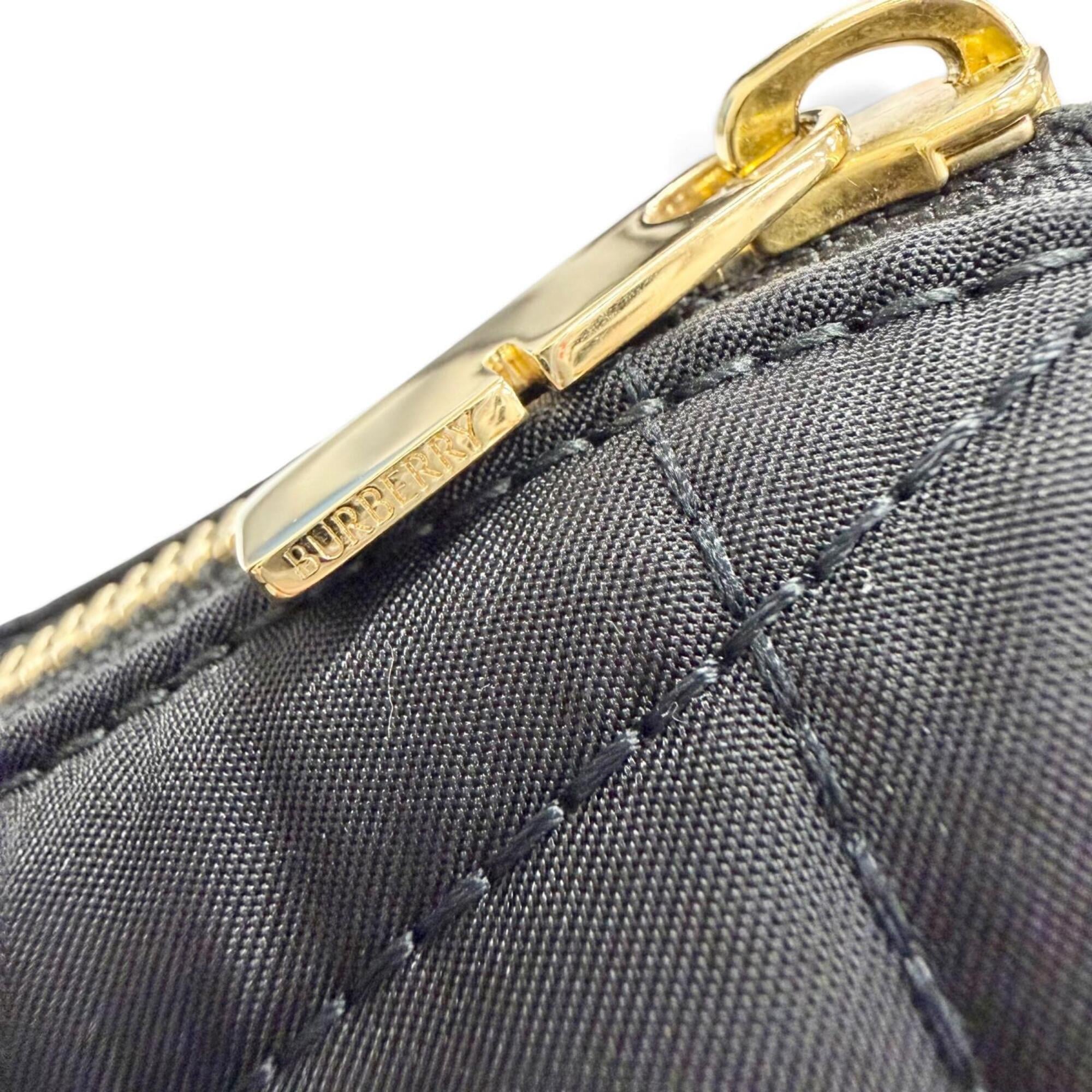 Burberry Black Nylon Leather Crossbody Bag Shoulder Bag (Pre-Owned)