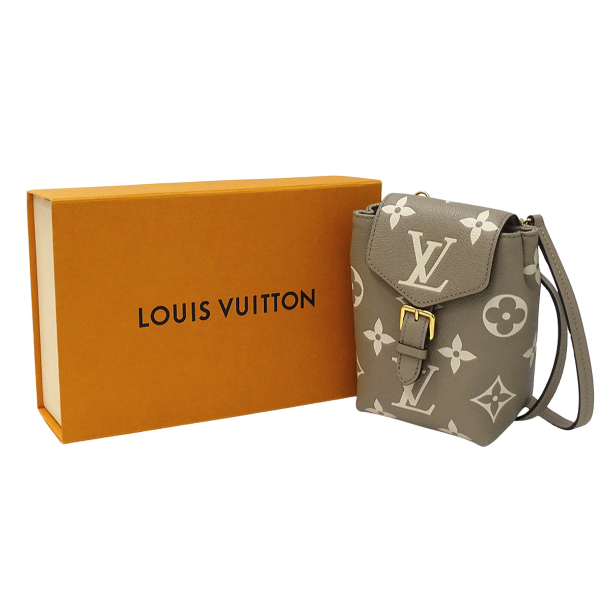 Louis Vuitton Beige Bicolor Monogram Empreinte Handbag (Pre-Owned)