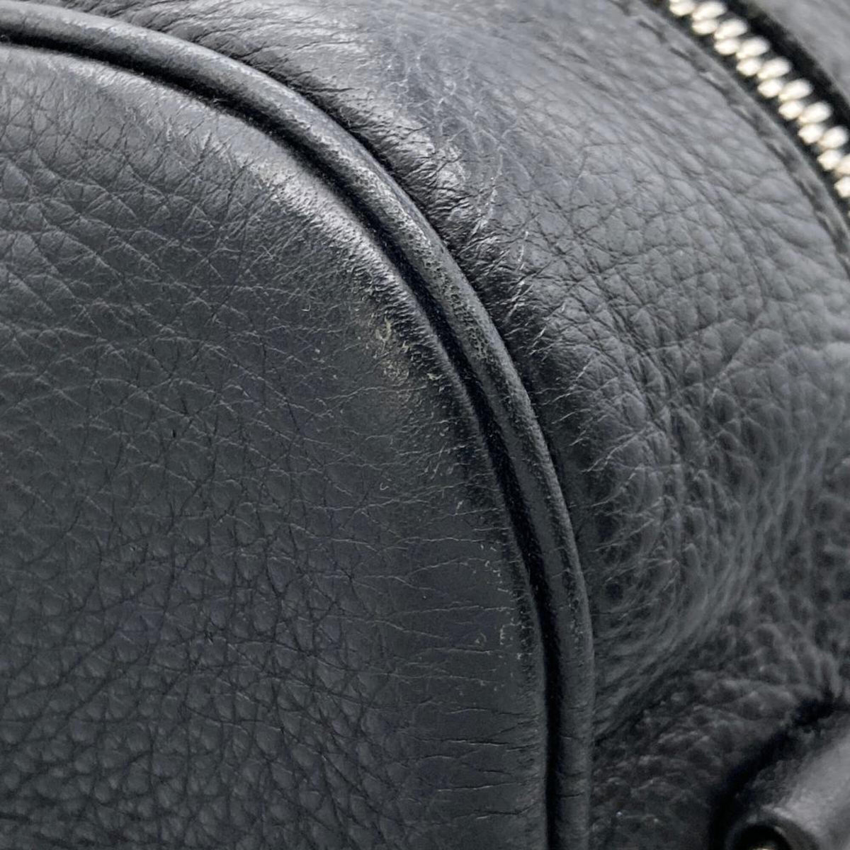 Prada Black Leather Handbag Shoulder Bag (Pre-Owned)