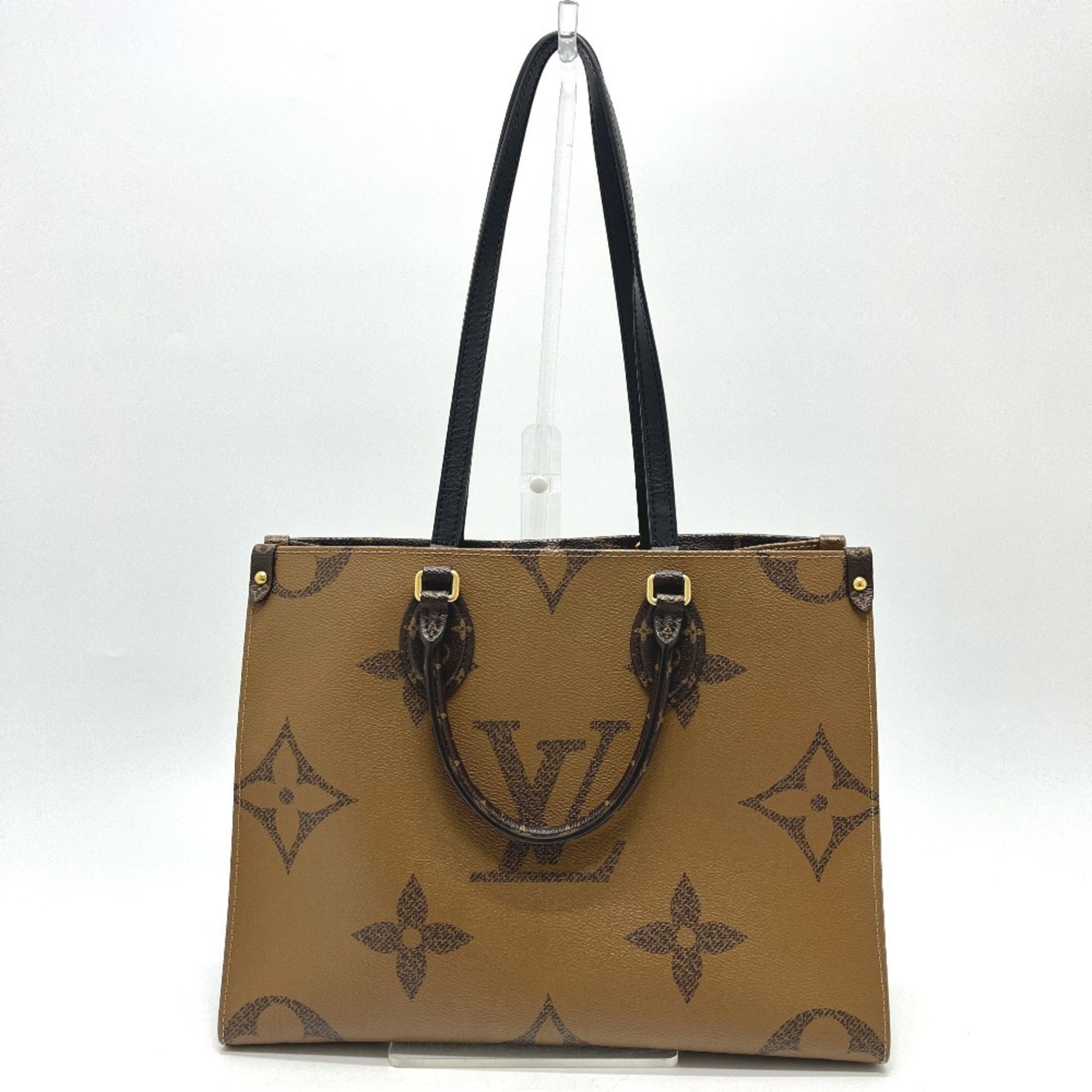 Louis Vuitton Brown Monogram Reverse Tote Bag (Pre-Owned)