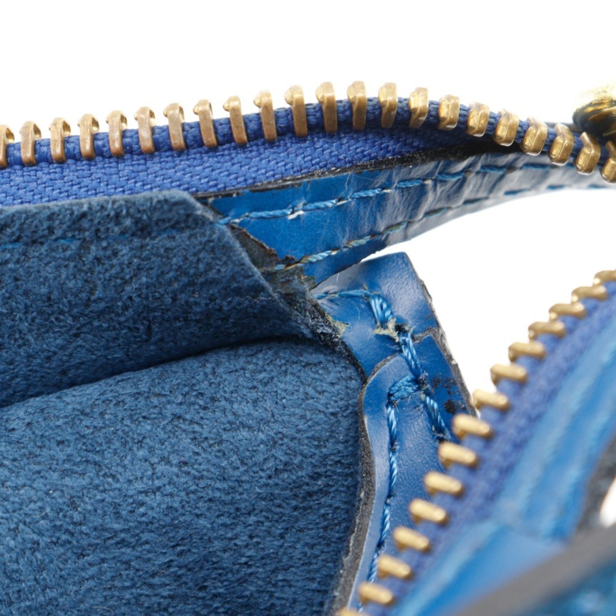 Louis Vuitton Epi Blue Toledo Blue Epi Leather Handbag (Pre-Owned)