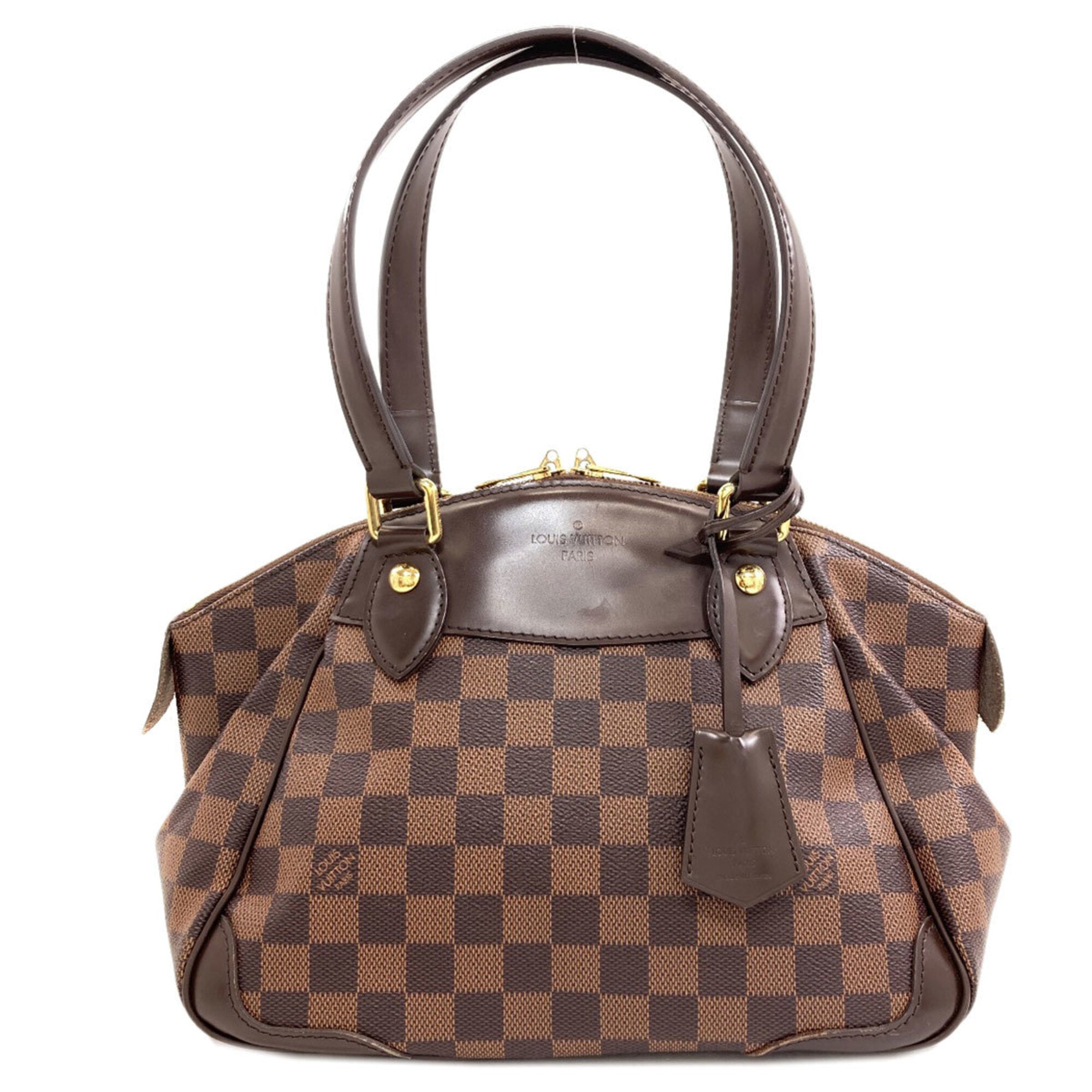 Louis Vuitton Damier Damier Canvas Ebene Damier Canvas Handbag (Pre-Owned)