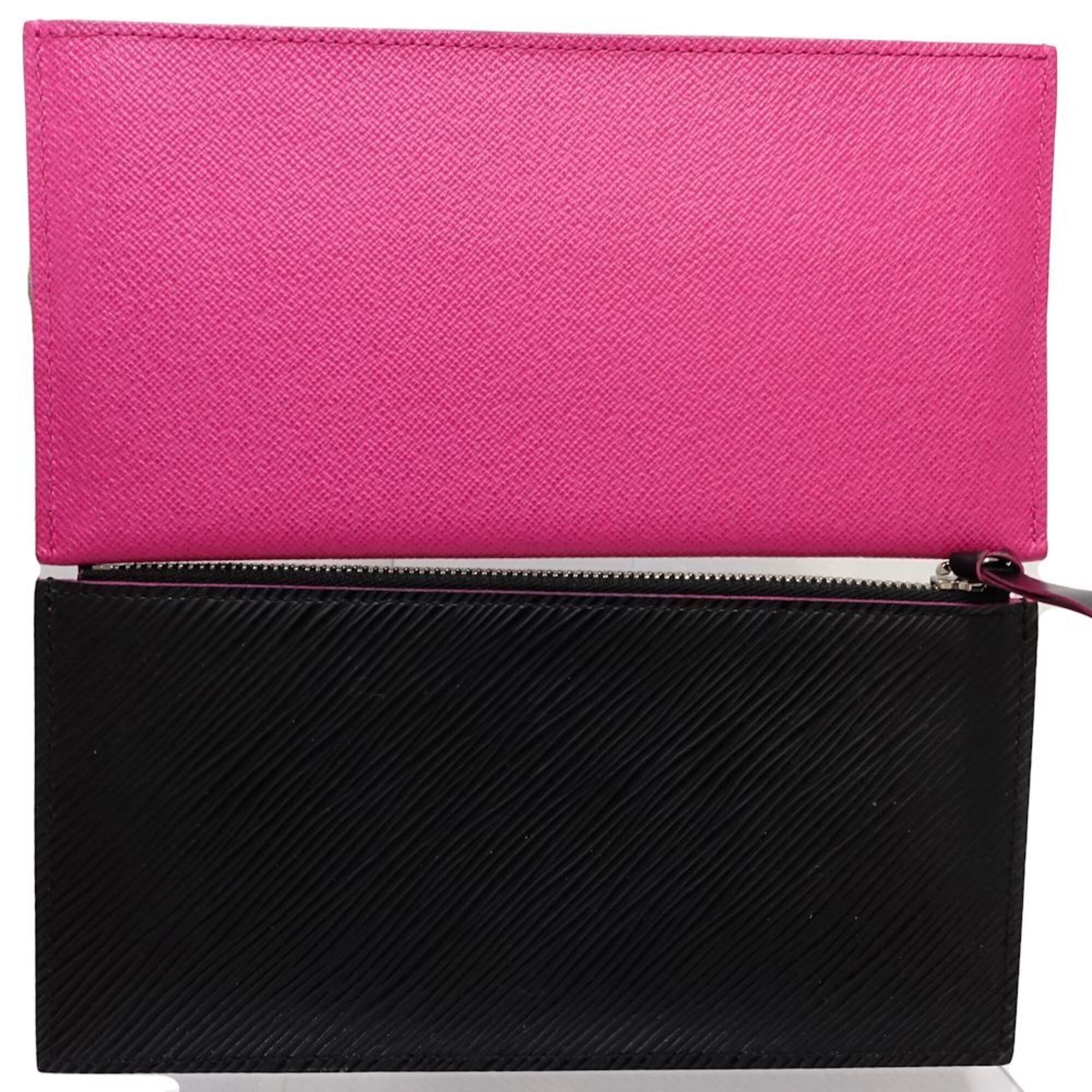 Louis Vuitton Epi Hot Pink Noir Epi Leather Pochette (Pre-Owned)