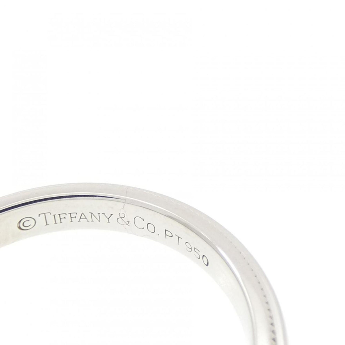 Tiffany Platinum 950 Band Ring (Pre-Owned)