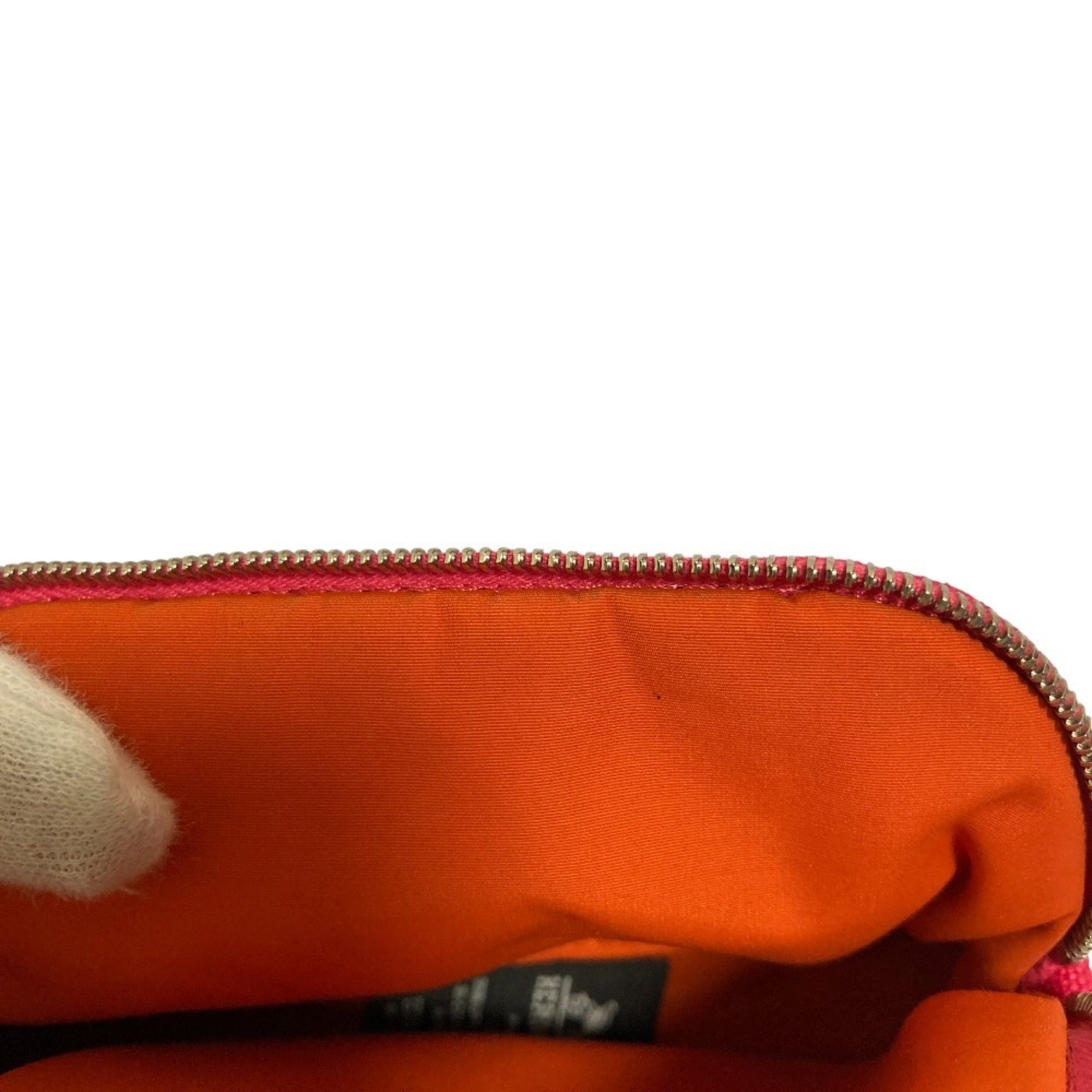 Hermes Pink Canvas Pouch (Pre-Owned)