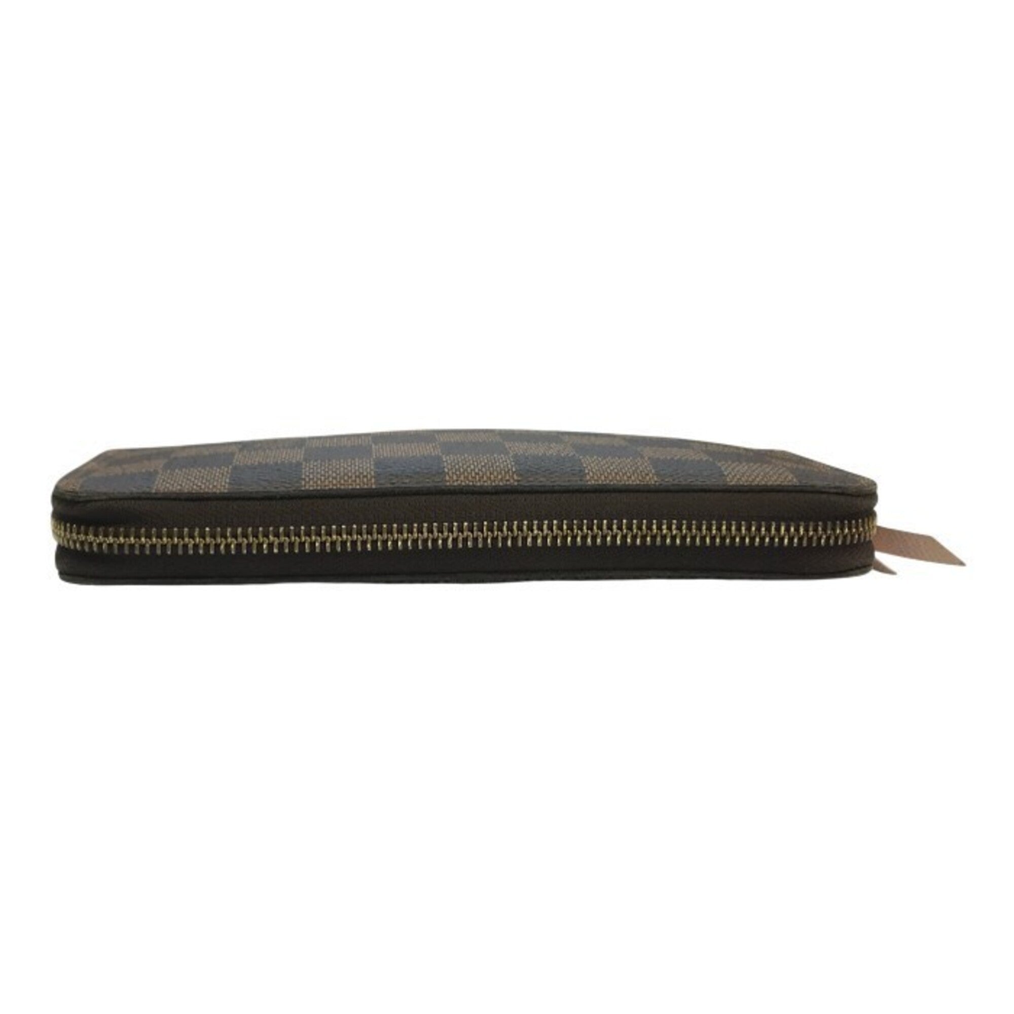 Louis Vuitton Brown Damier Canvas Ebene Galle Pink Rose Ballerine Long Wallet (Bi-Fold) (Pre-Owned)