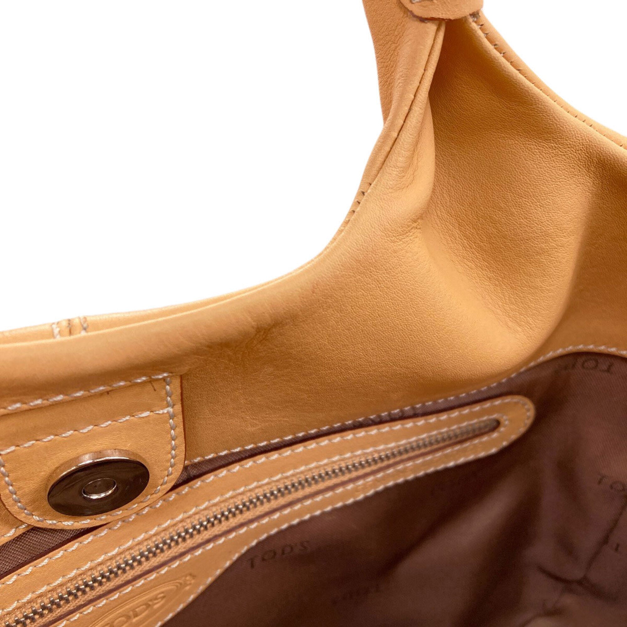 Tod's Beige Leather Handbag (Pre-Owned)