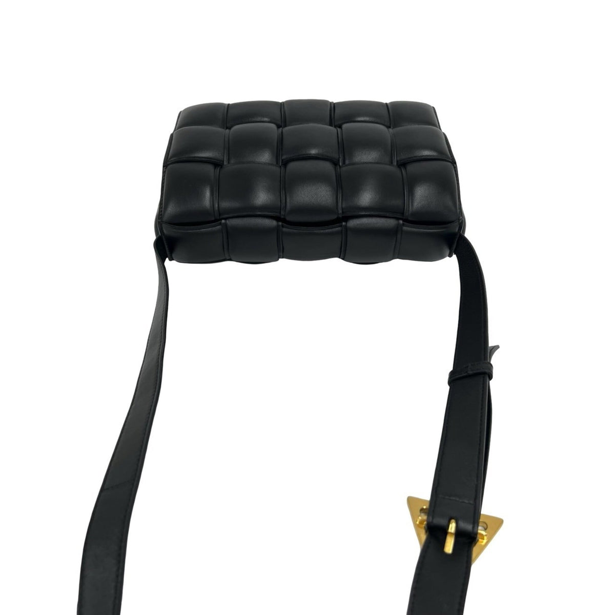 Bottega Veneta Black Leather Crossbody Bag Shoulder Bag (Pre-Owned)