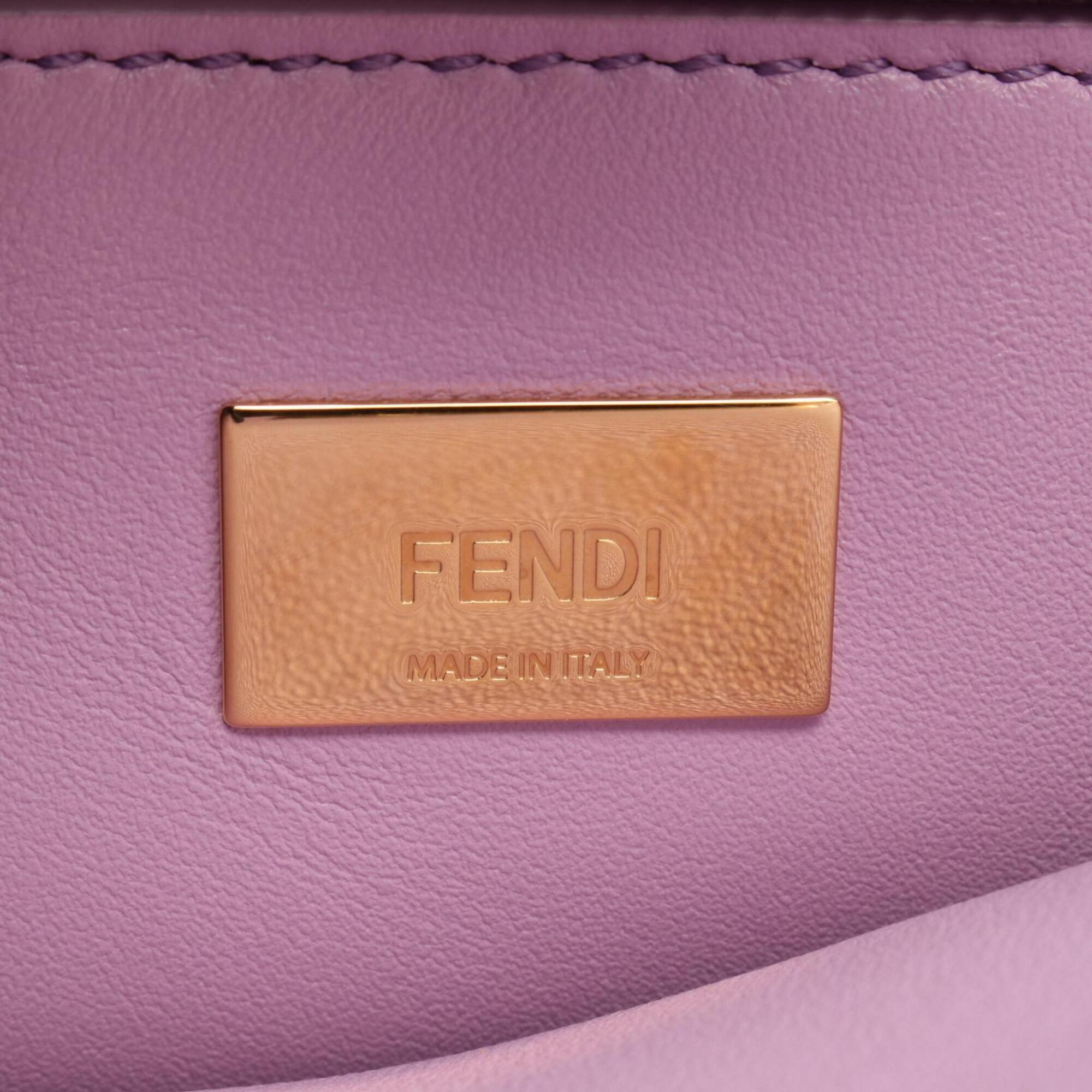 Fendi Purple Leather Handbag (Pre-Owned)