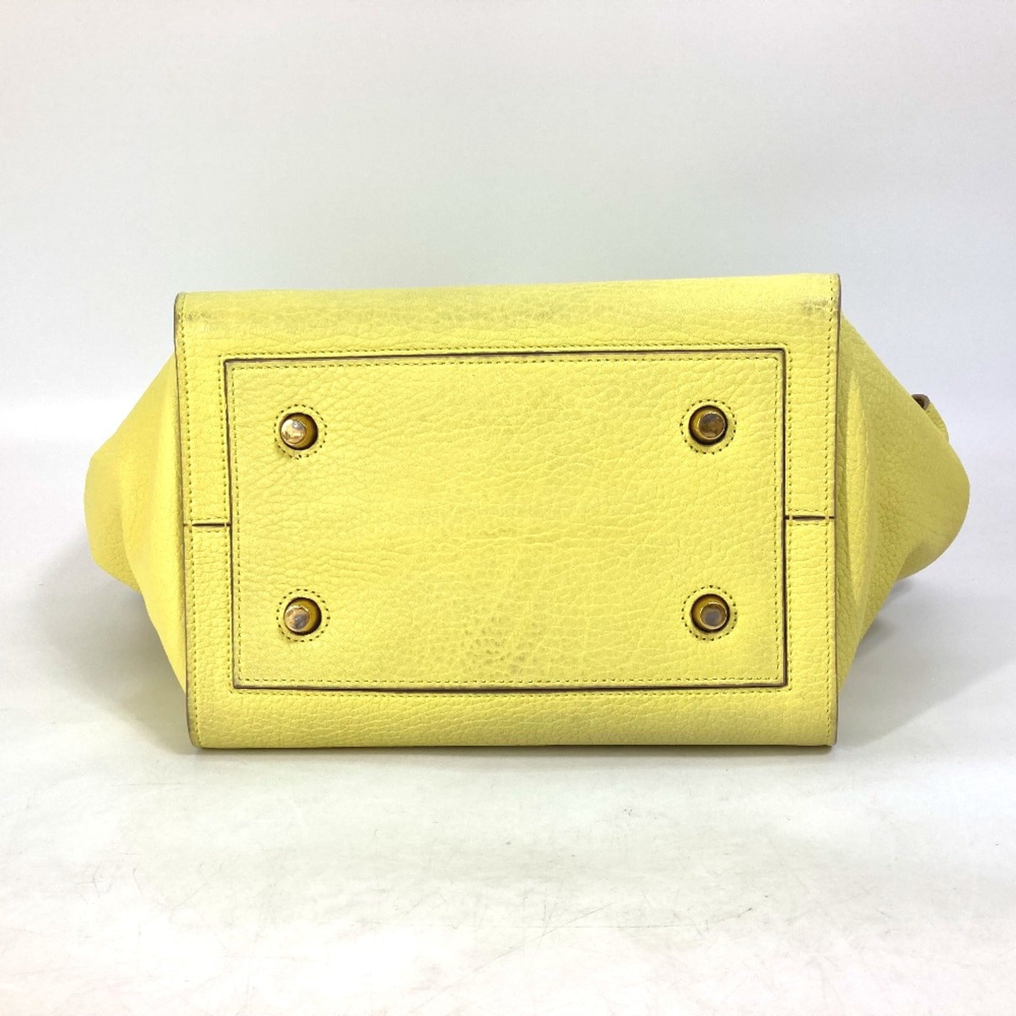 Celine Yellow Leather Handbag (Pre-Owned)