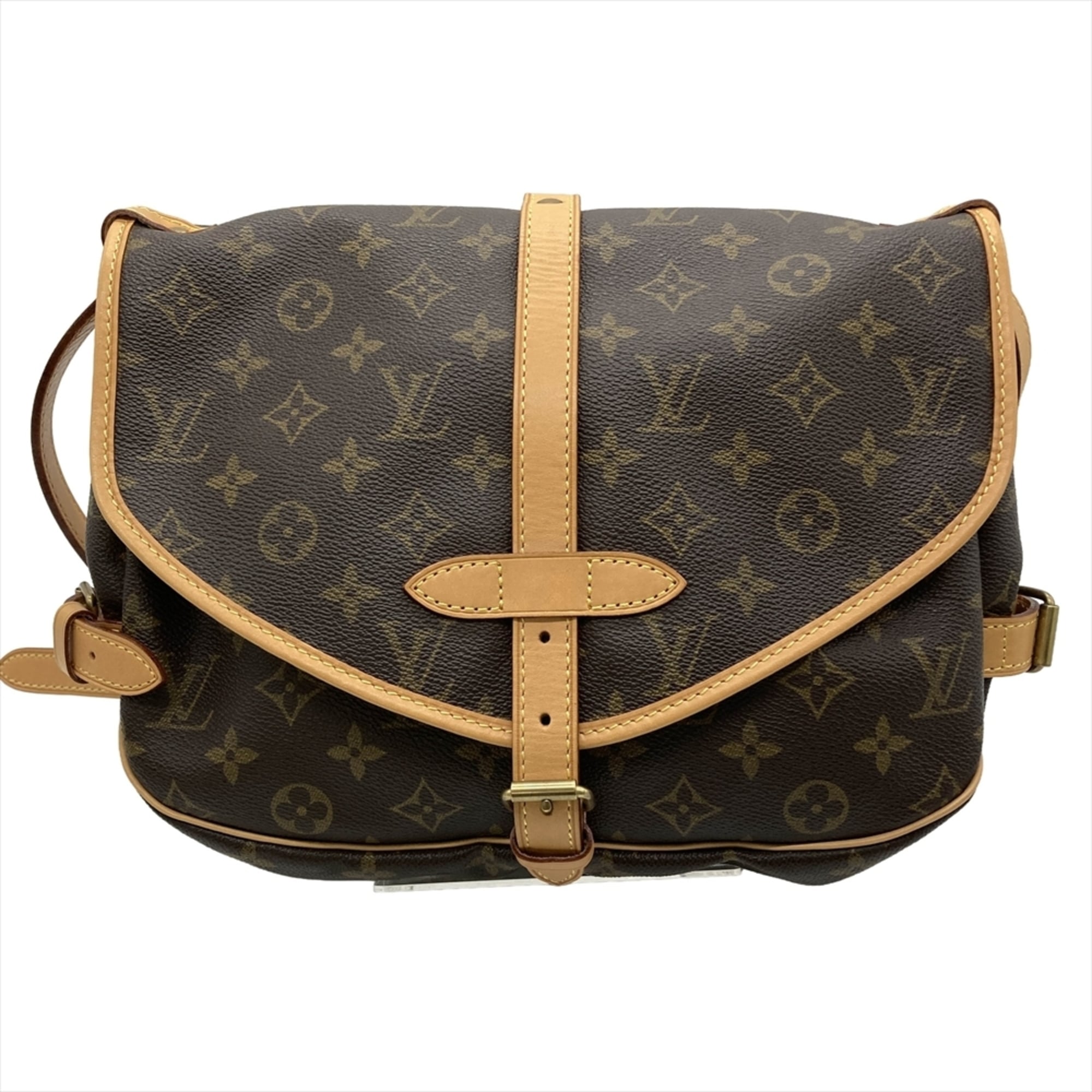 Louis Vuitton Brown Monogram Canvas Shoulder Bag (Pre-Owned)