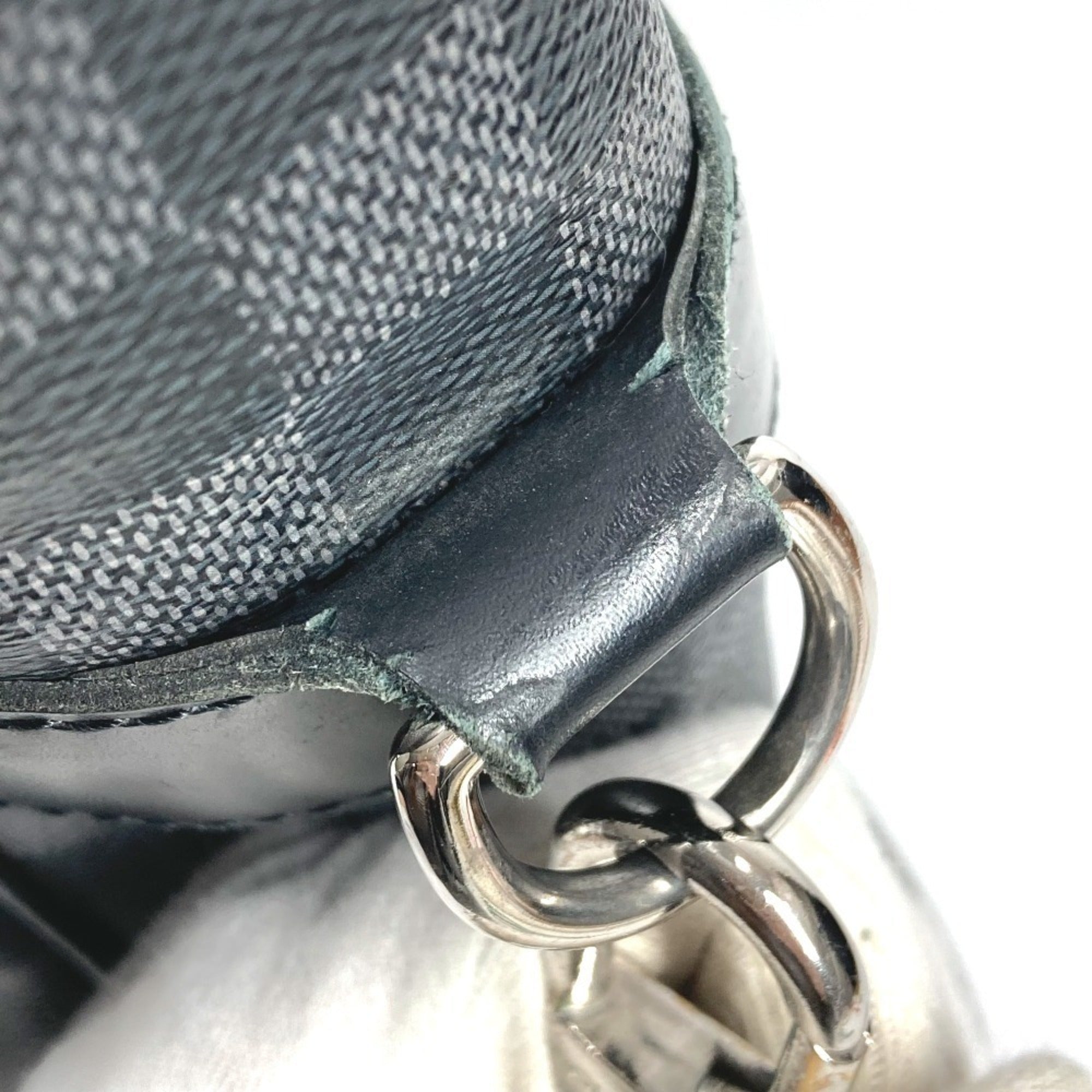 Louis Vuitton Black Damier Graphite Canvas Shoulder Bag Tote Bag (Pre-Owned)