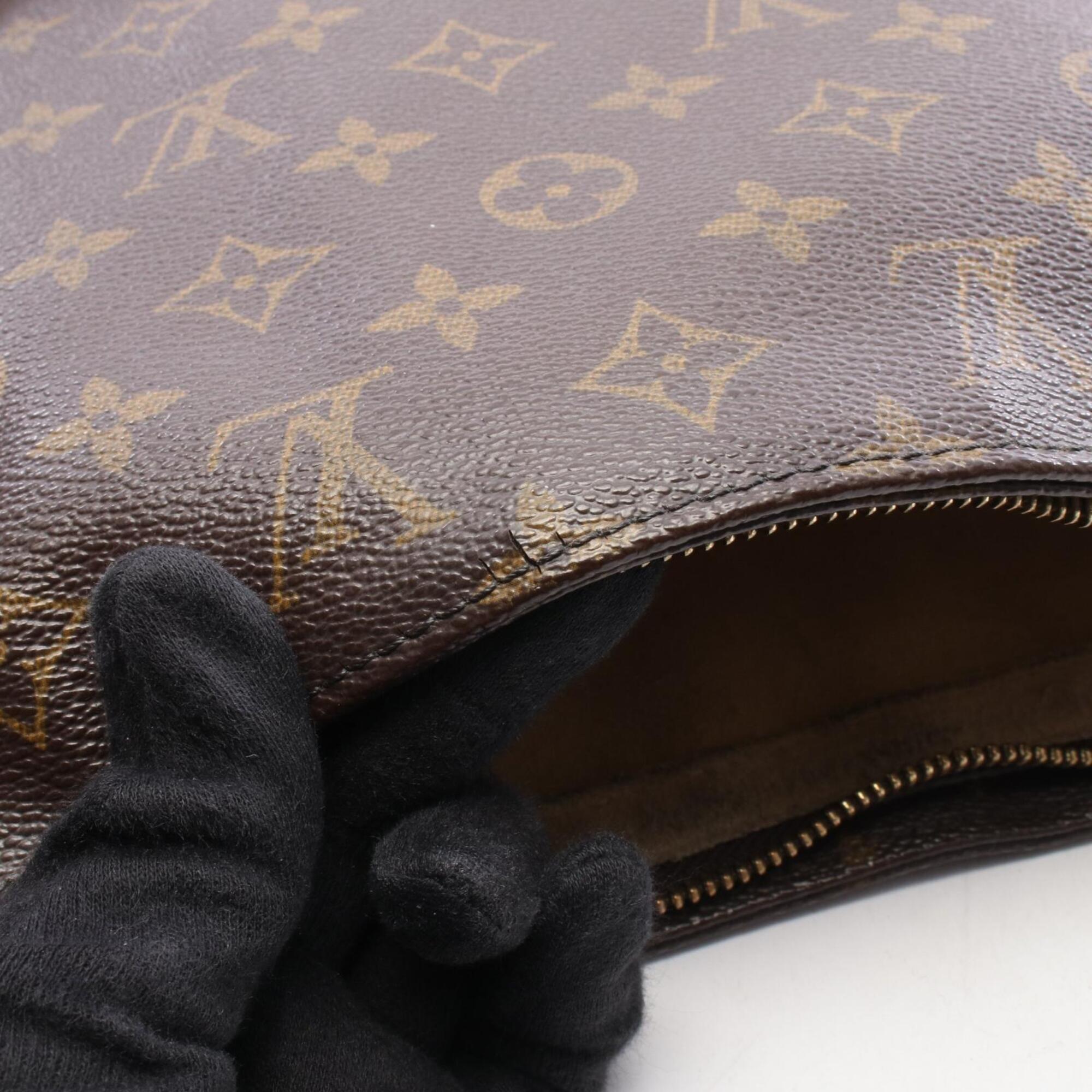 Louis Vuitton Brown Monogram Monogram Leather Handbag Shoulder Bag (Pre-Owned)