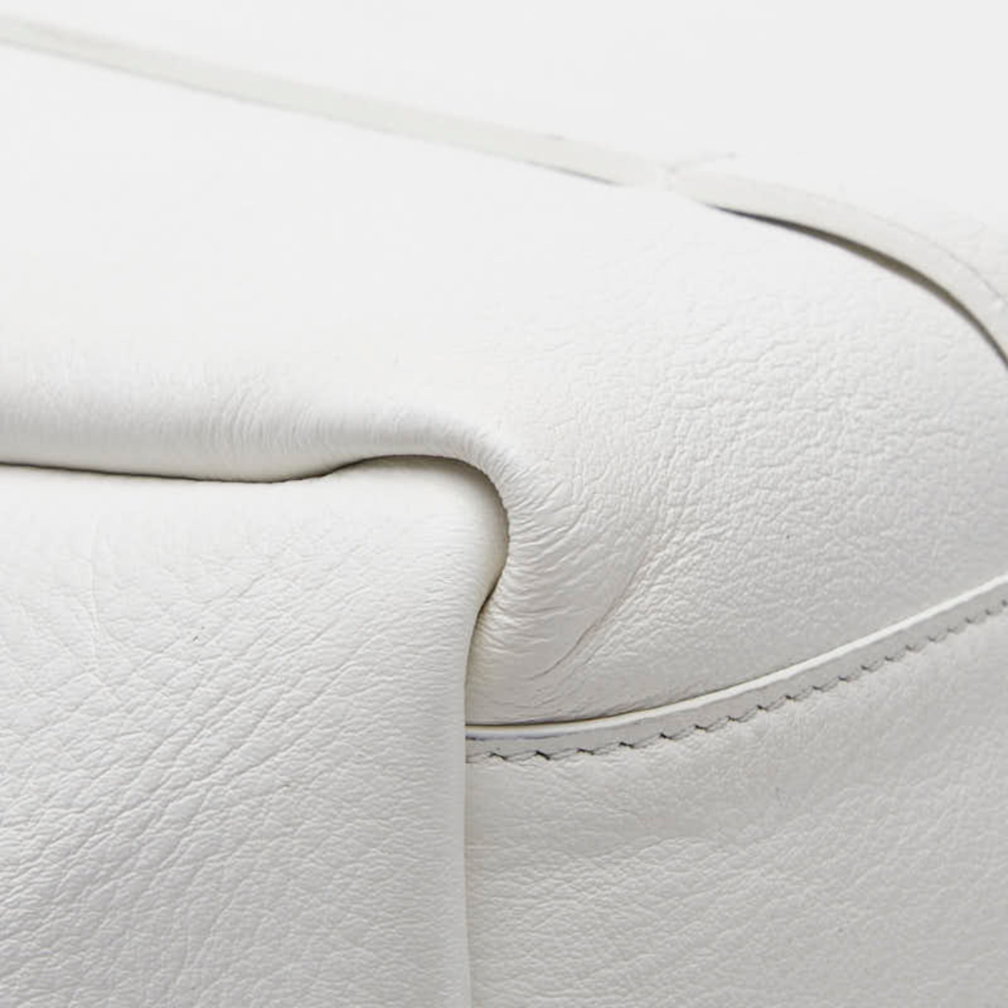 Balenciaga White Leather Shoulder Bag Tote Bag (Pre-Owned)