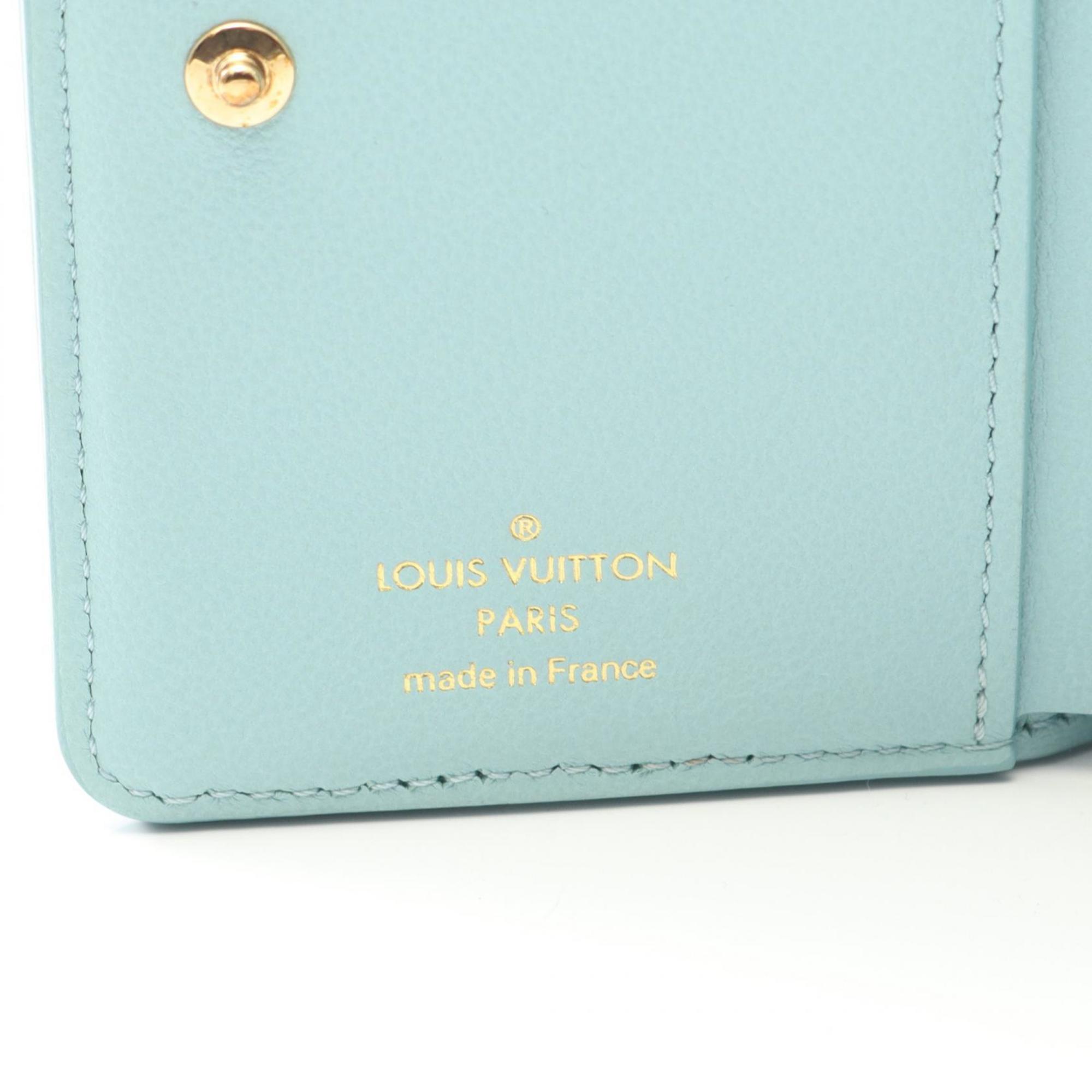 Louis Vuitton Blue Leather Wallet (Bi-Fold) (Pre-Owned)