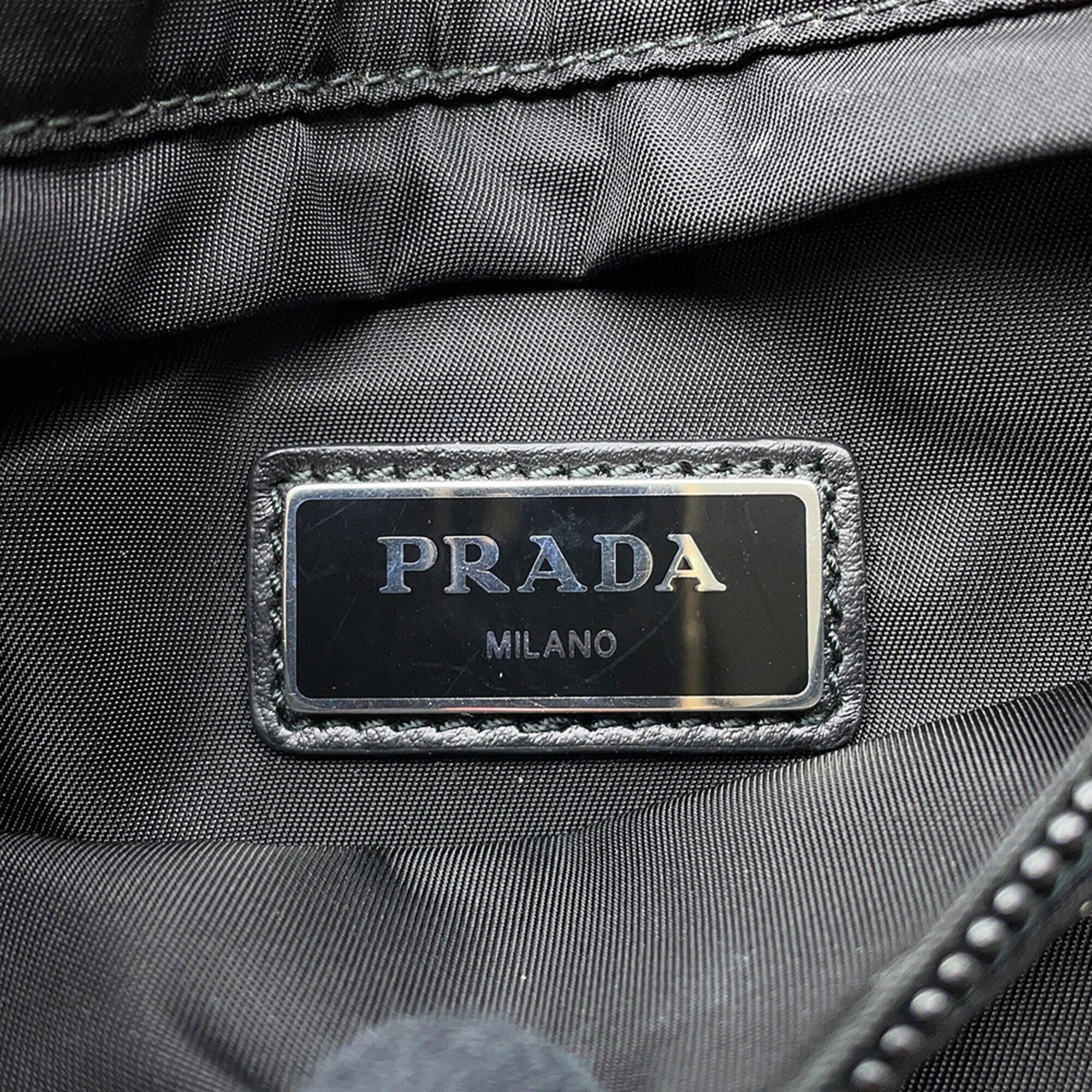 Prada Black Nylon Handbag Sling Bag (Pre-Owned)