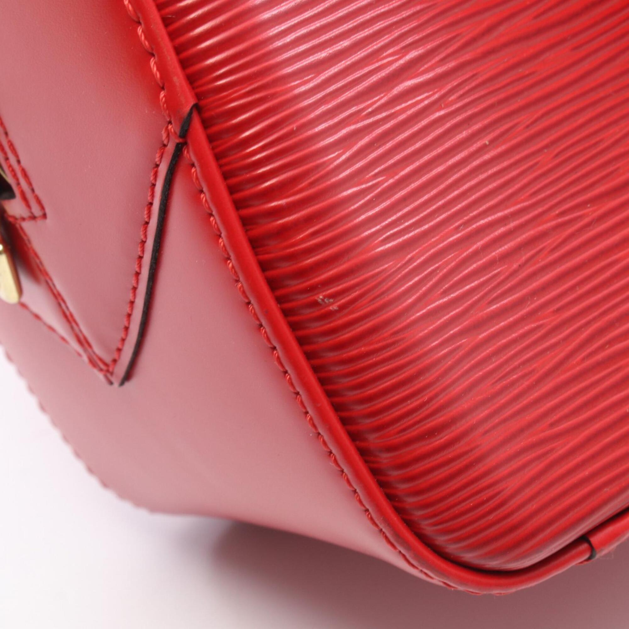Louis Vuitton Red Color Epi Leather Handbag (Pre-Owned)